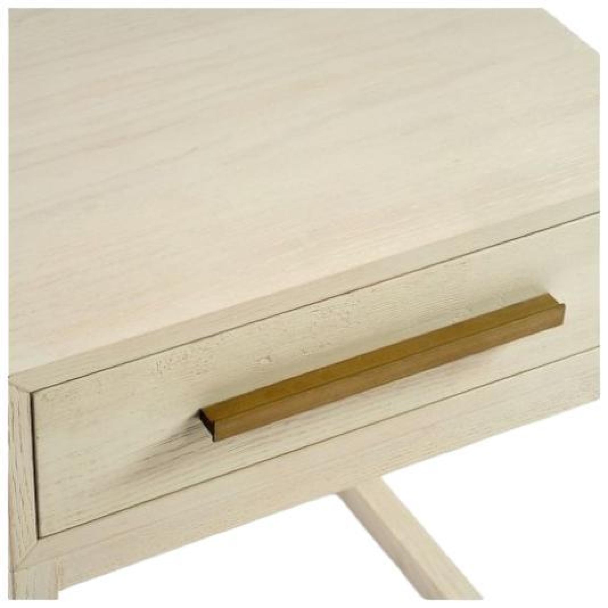 Product photograph of Crisal Decoracion Greyish White Wood Bedside Table from Choice Furniture Superstore.