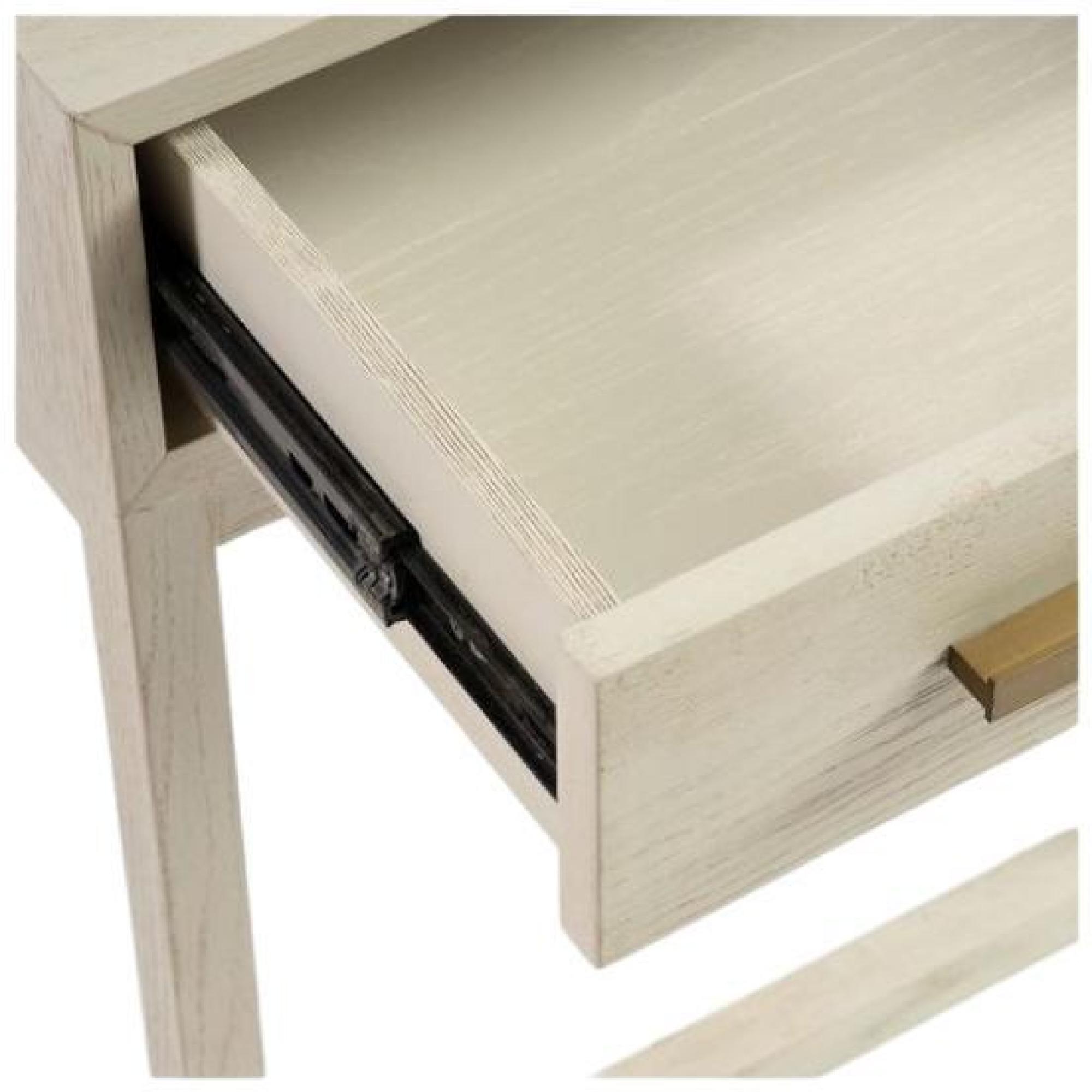 Product photograph of Crisal Decoracion Greyish White Wood Bedside Table from Choice Furniture Superstore.