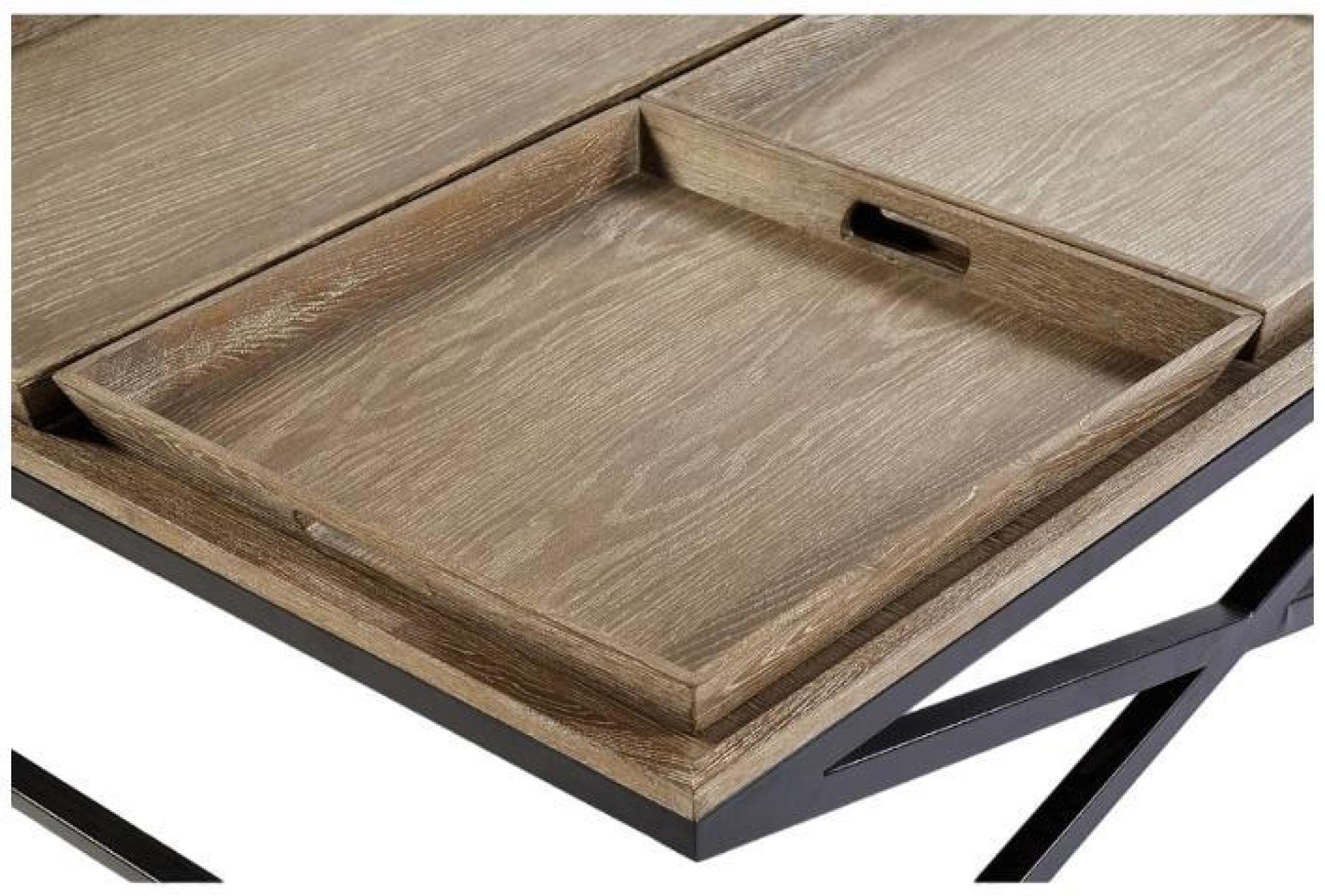 Product photograph of Crisal Decoracion Aged Oak Square Coffee Table from Choice Furniture Superstore.