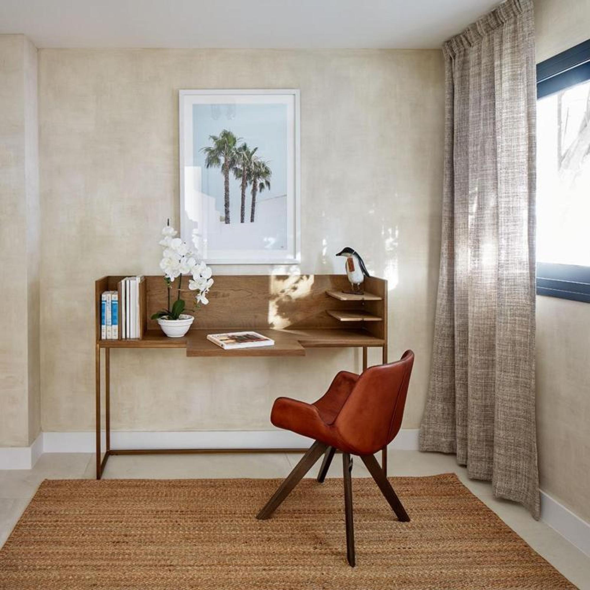 Product photograph of Crisal Decoracion Natural Oak Wood Desk from Choice Furniture Superstore.