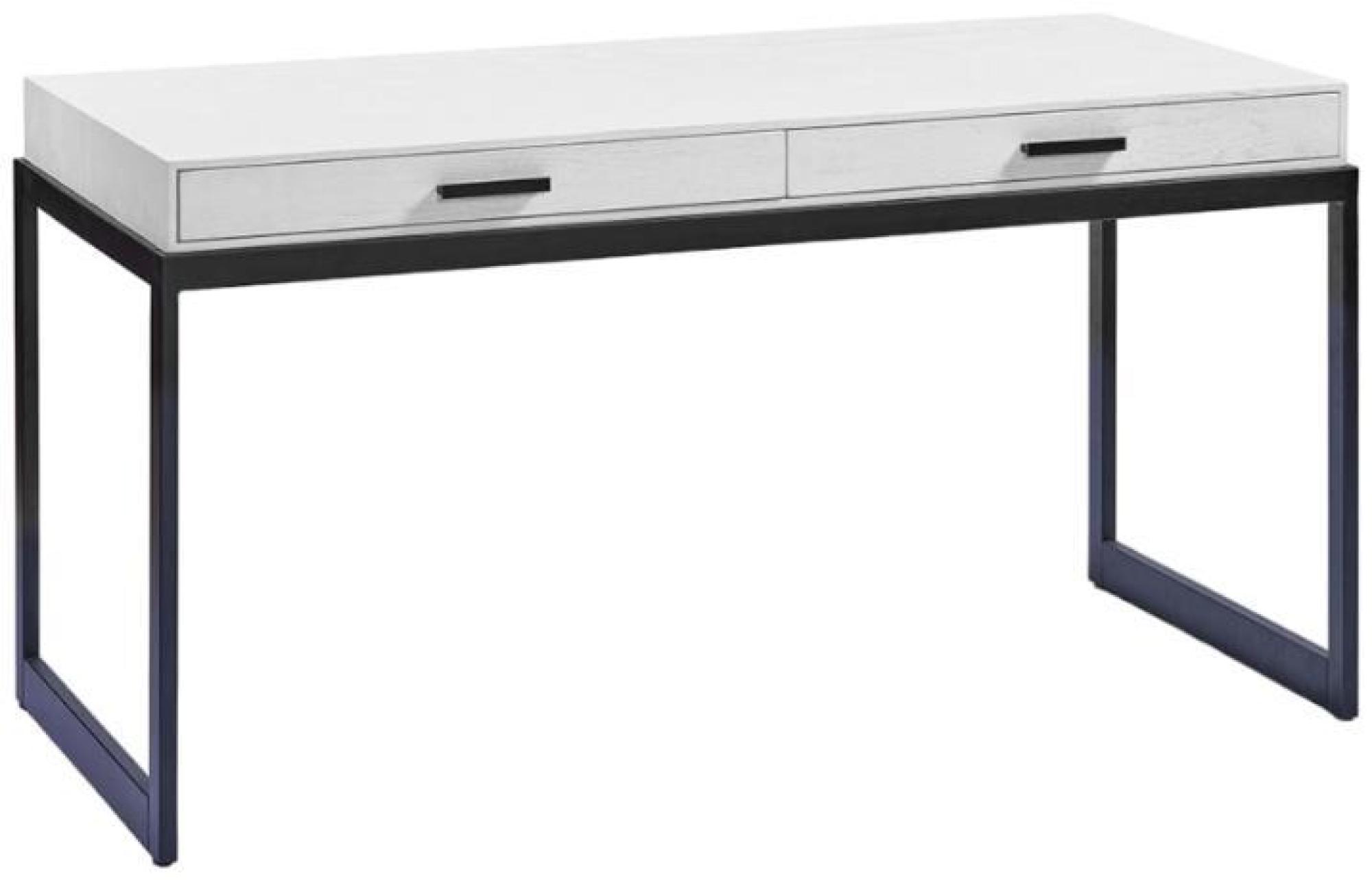 Product photograph of Crisal Decoracion Oak Wood 2 Drawer Desk - Comes In Natural Oak And White Options from Choice Furniture Superstore.