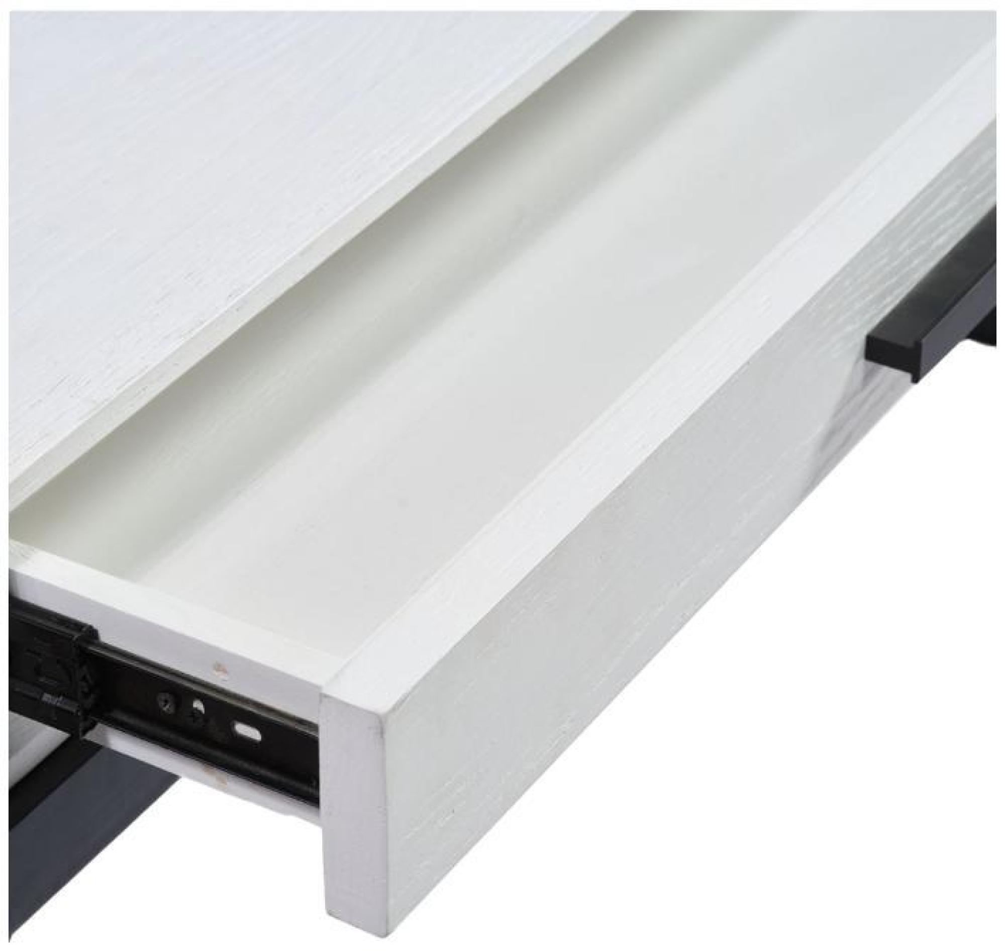 Product photograph of Crisal Decoracion Oak Wood 2 Drawer Desk - Comes In Natural Oak And White Options from Choice Furniture Superstore.
