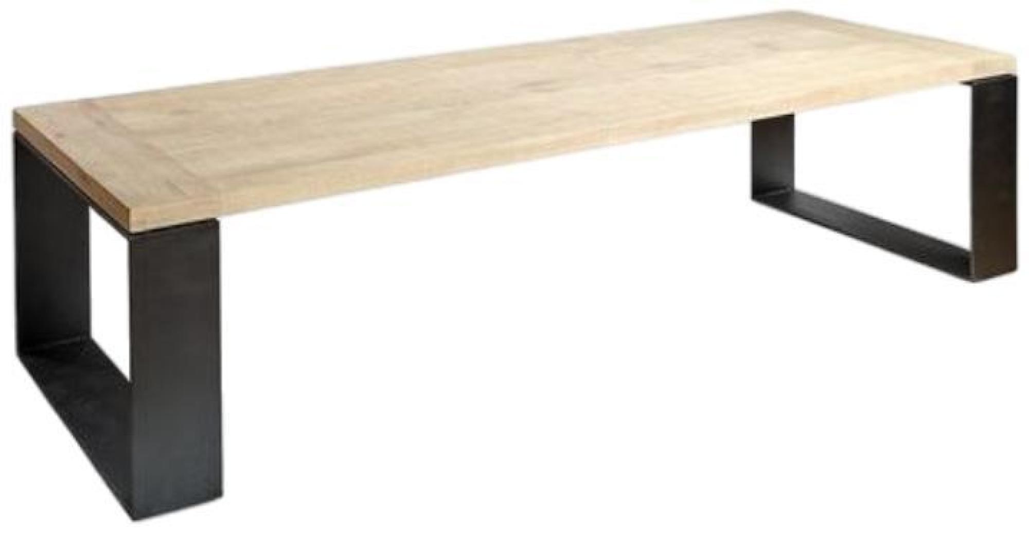 Product photograph of Bleached Oak Rectangular Dining Table - 8 Seater from Choice Furniture Superstore.