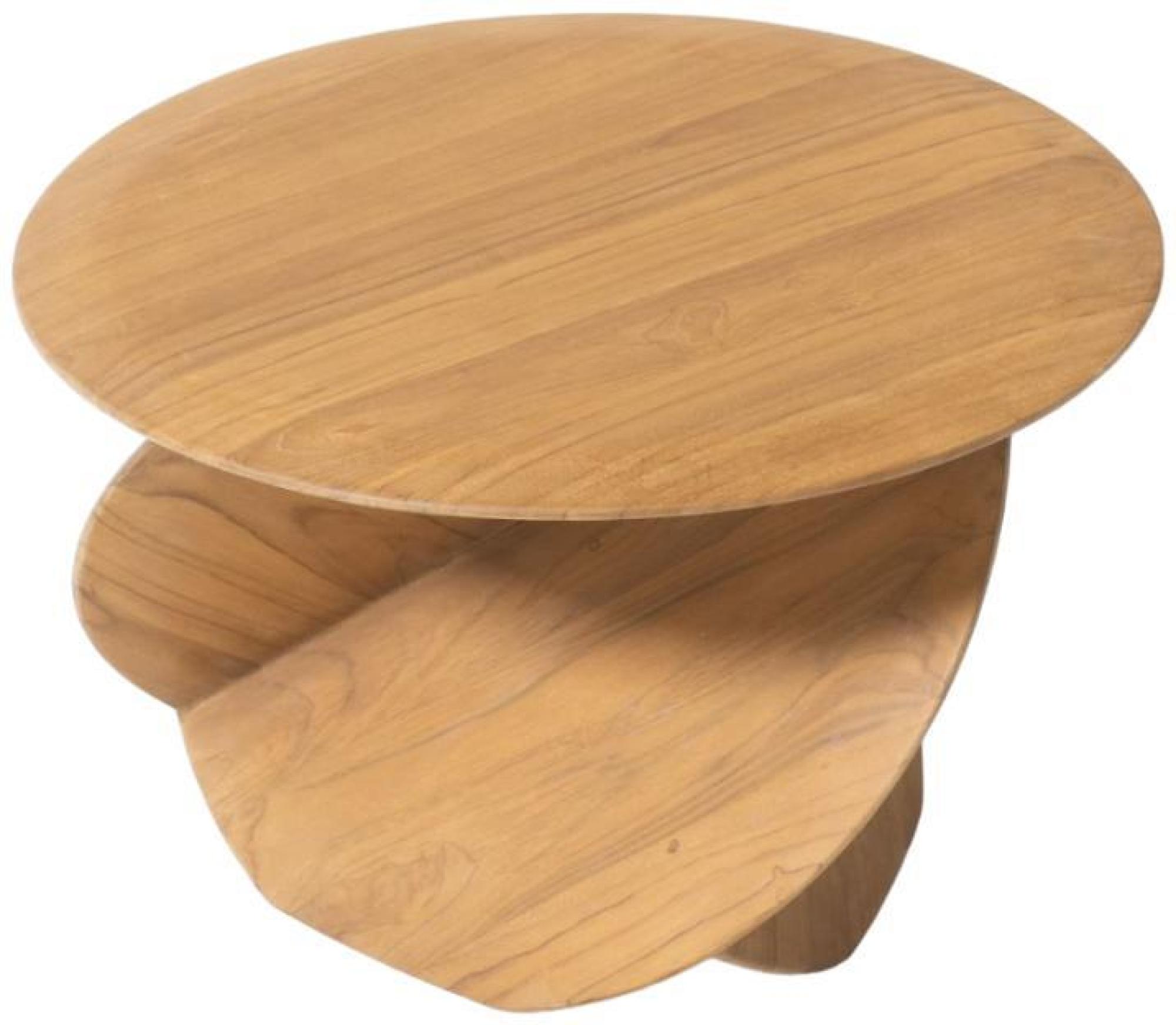 Product photograph of Natural Interlocking Leg Round Coffee Table from Choice Furniture Superstore.