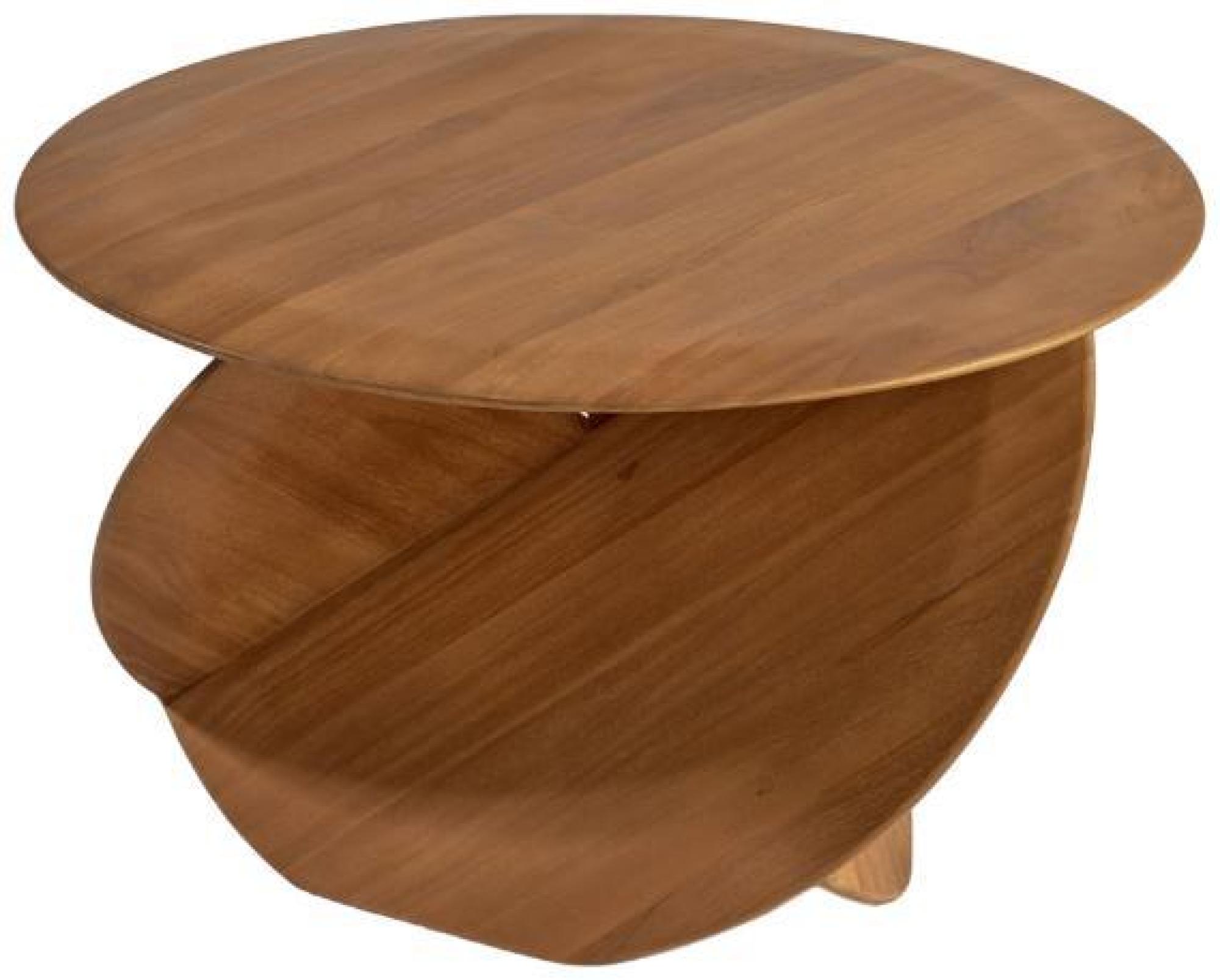 Product photograph of Natural Interlocking Leg Round Coffee Table from Choice Furniture Superstore.