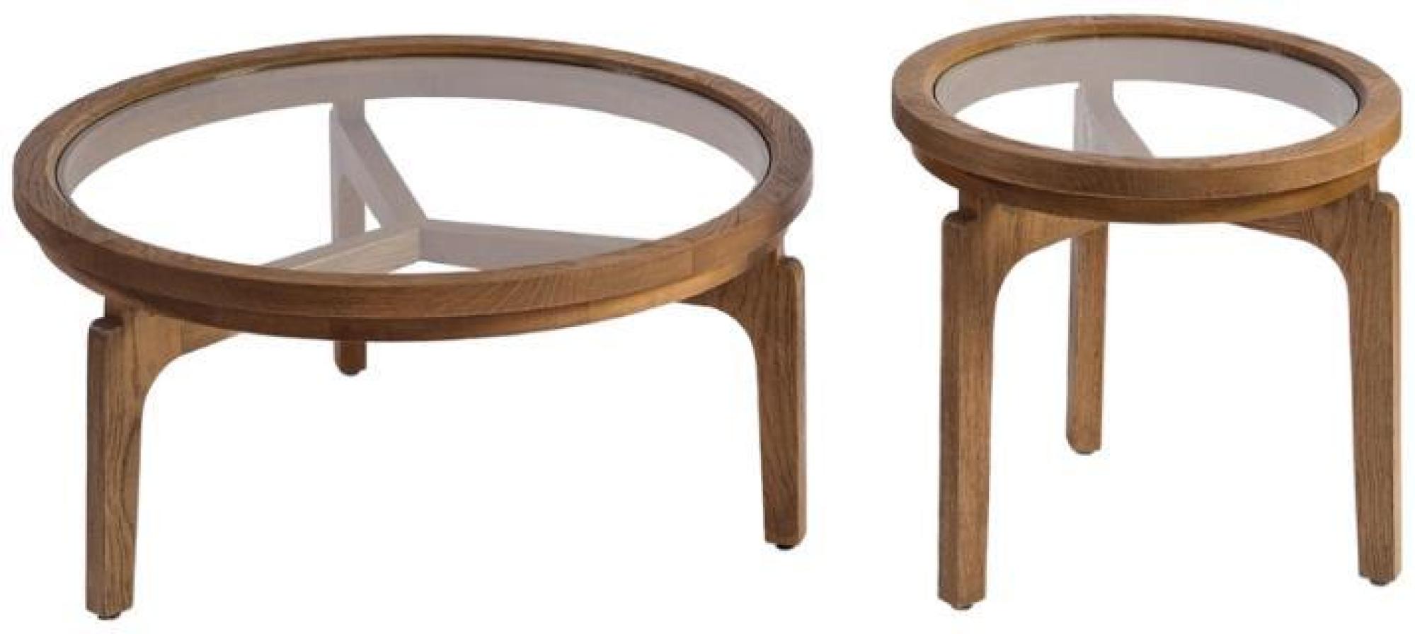 Product photograph of Natural Oak Round Coffee Table - 80cm from Choice Furniture Superstore.