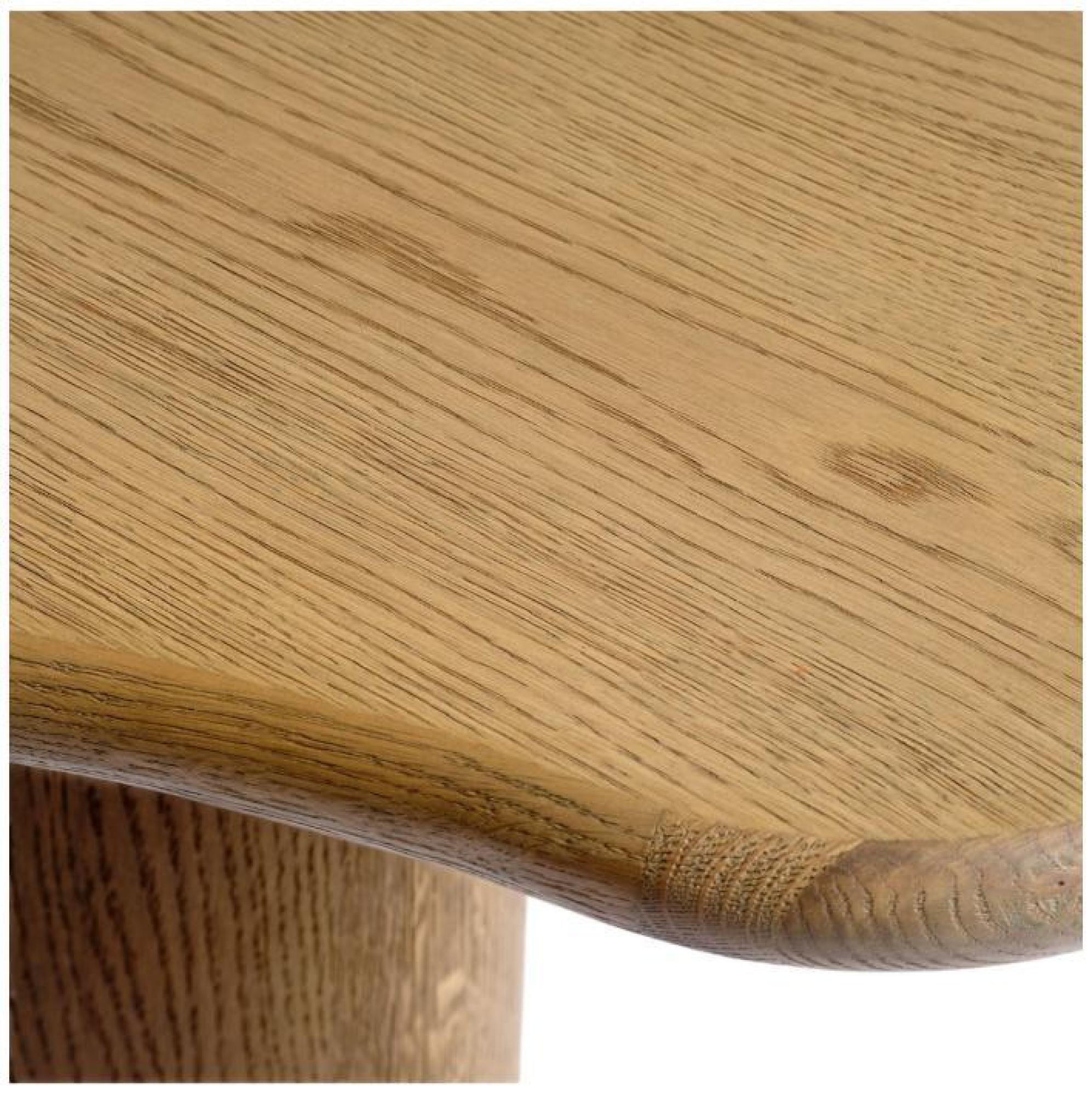 Product photograph of Natural Oak Irregular Coffee Table - 120cm from Choice Furniture Superstore.