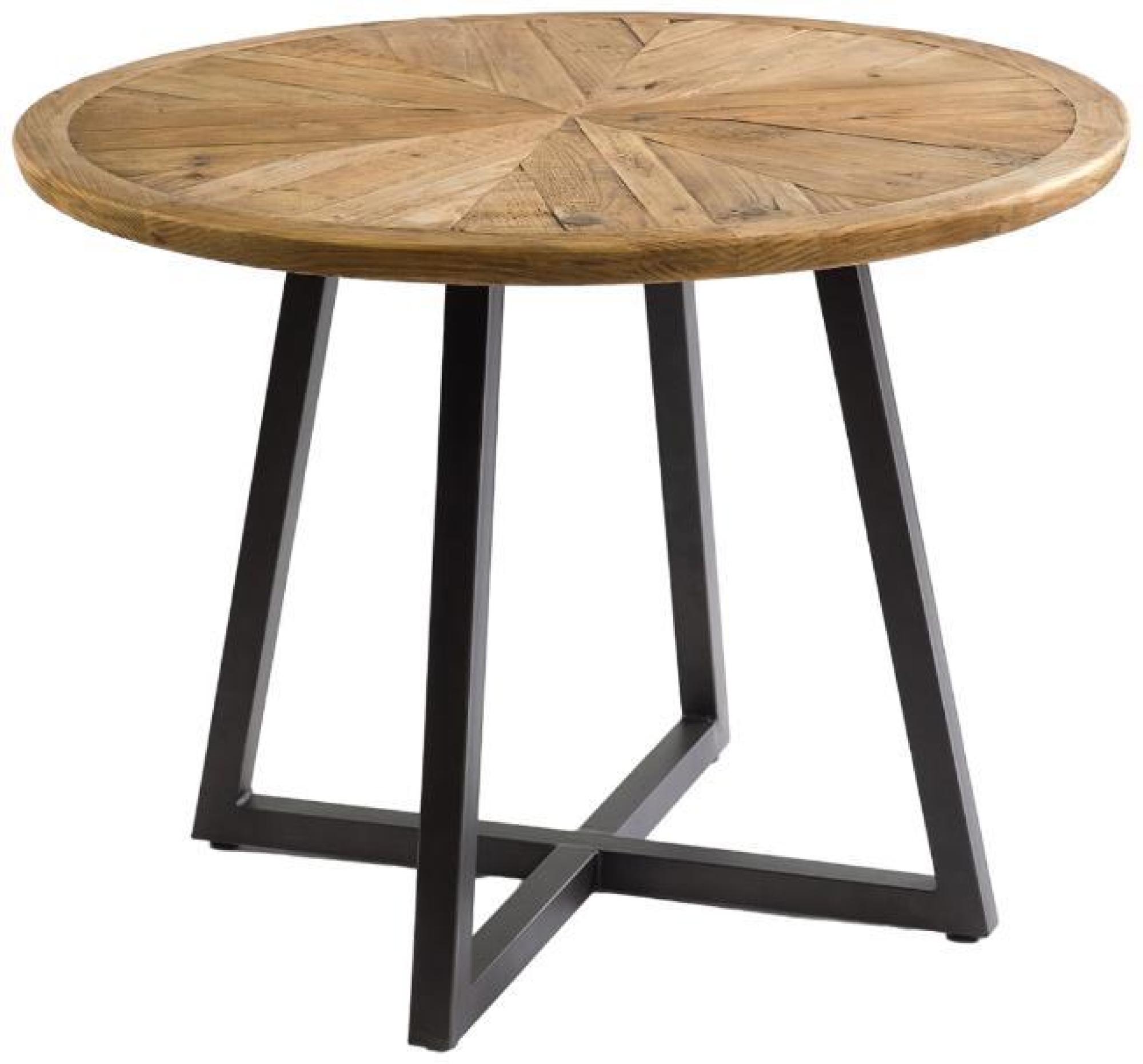 Product photograph of Aged Pine Round Dining Table from Choice Furniture Superstore.