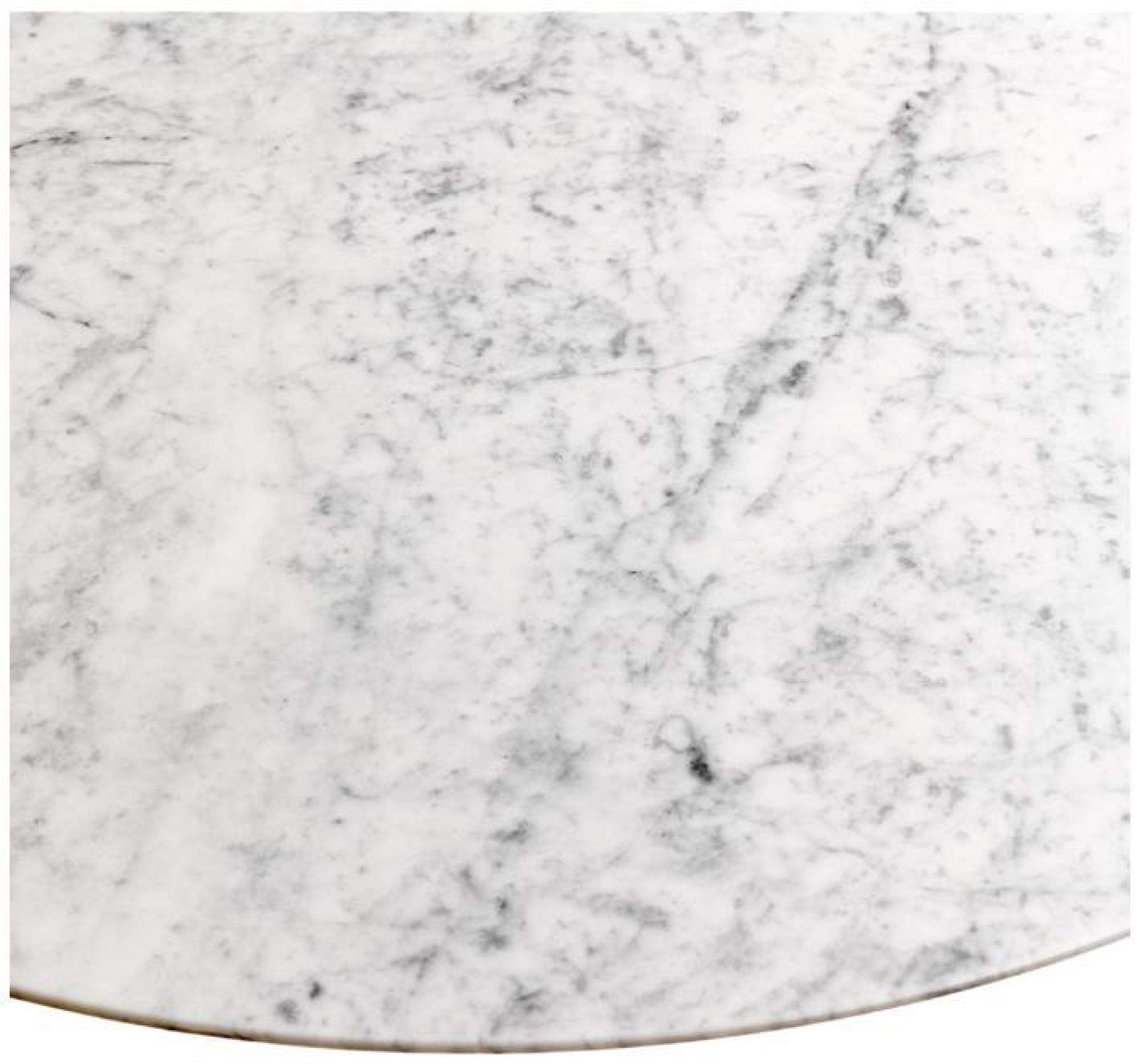 Product photograph of White Marble 4 Seater Round Dining Table from Choice Furniture Superstore.