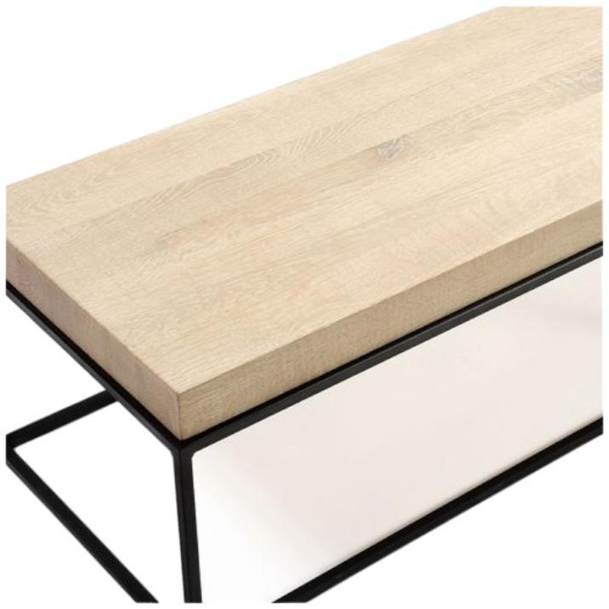 Product photograph of Crisal Decoracion Bleached Oak Rectangular Coffee Table from Choice Furniture Superstore.