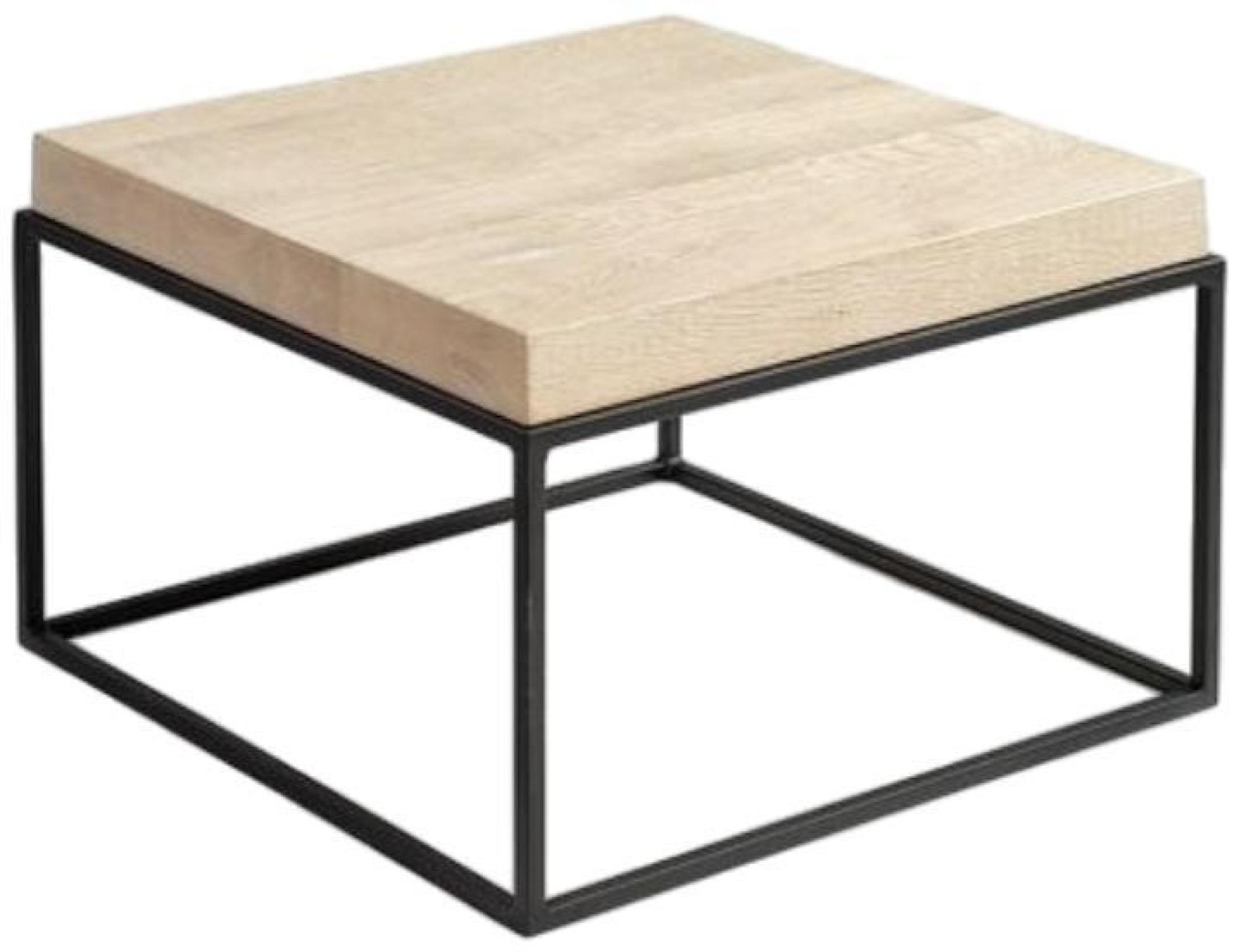 Product photograph of Crisal Decoracion Bleached Oak Wood Square Side Table from Choice Furniture Superstore.