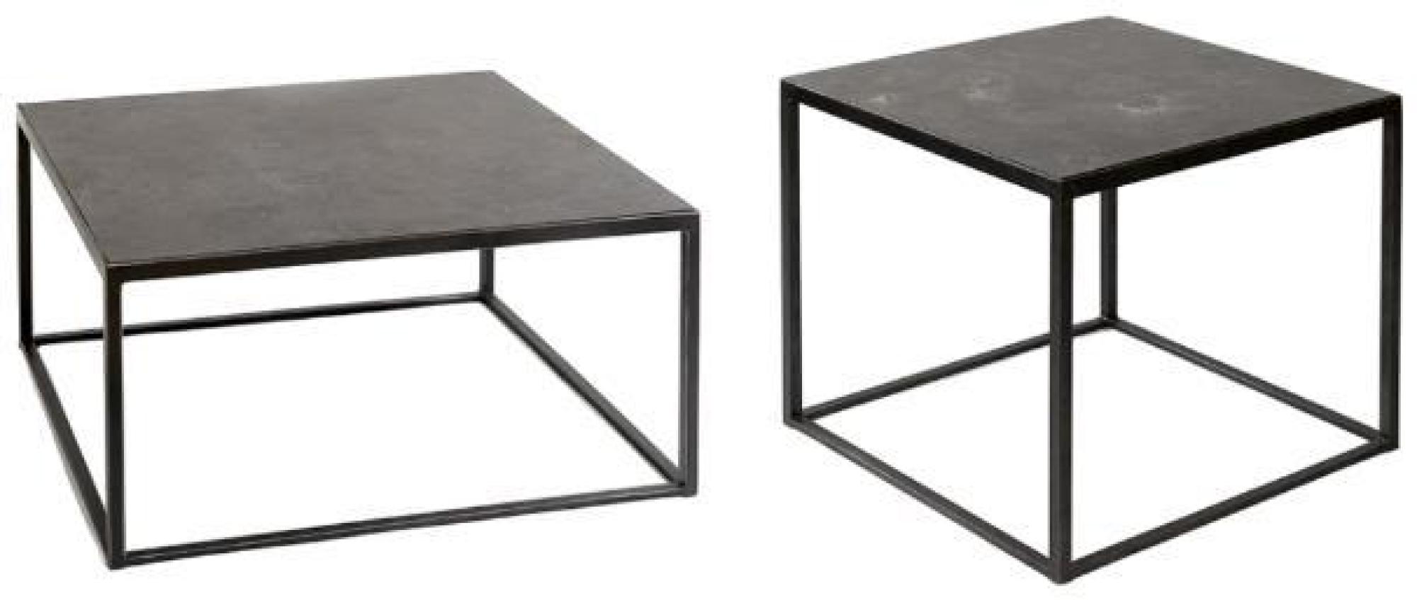 Product photograph of Crisal Decoracion Grey Stone Square Side Table from Choice Furniture Superstore.