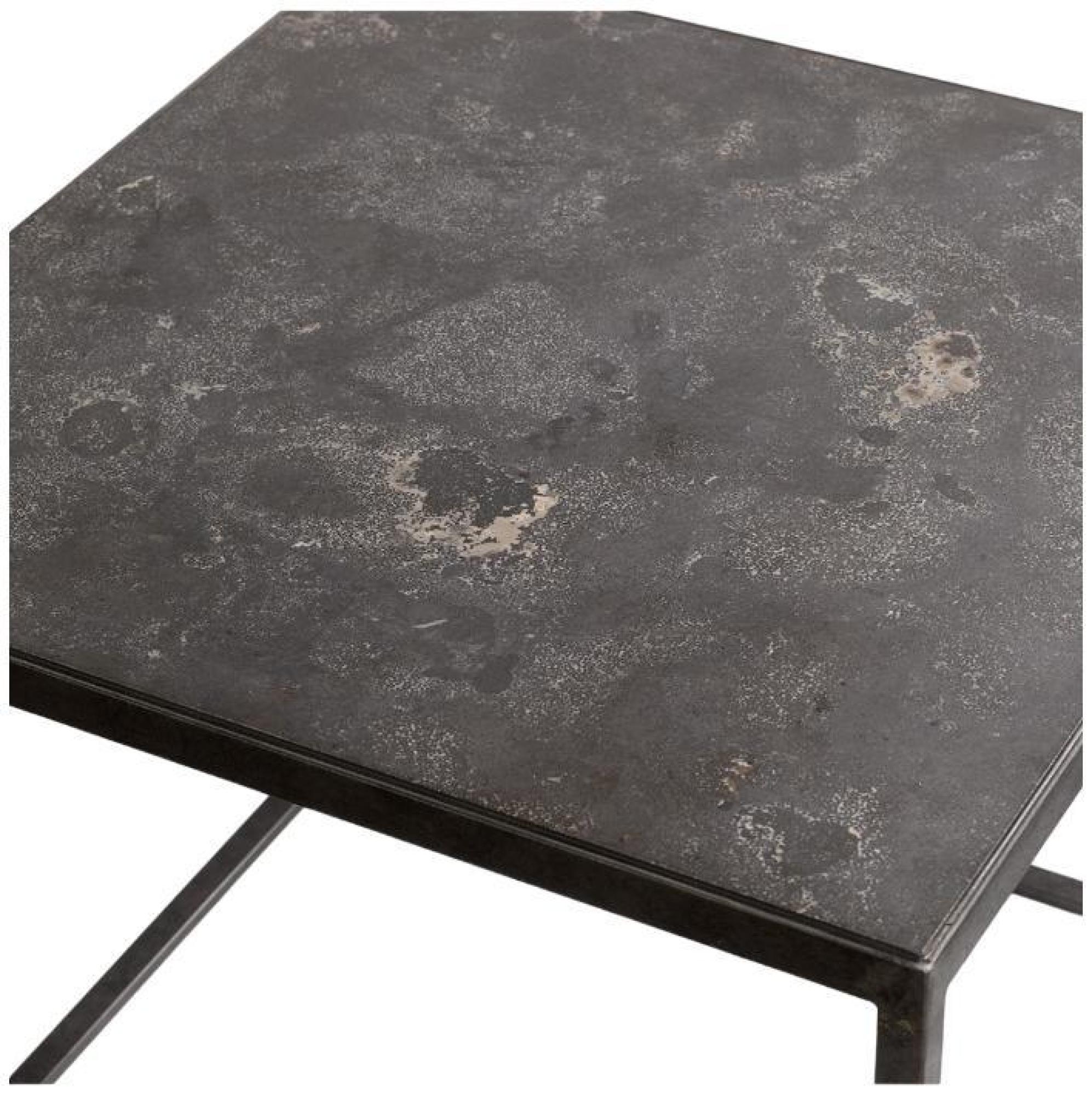 Product photograph of Crisal Decoracion Grey Stone Side Table from Choice Furniture Superstore.