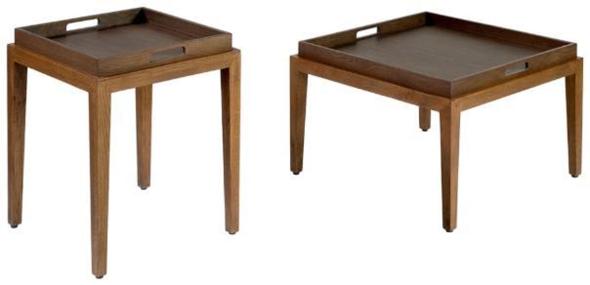 Product photograph of Crisal Decoracion Natural Oak Square Tray Coffee Table from Choice Furniture Superstore.