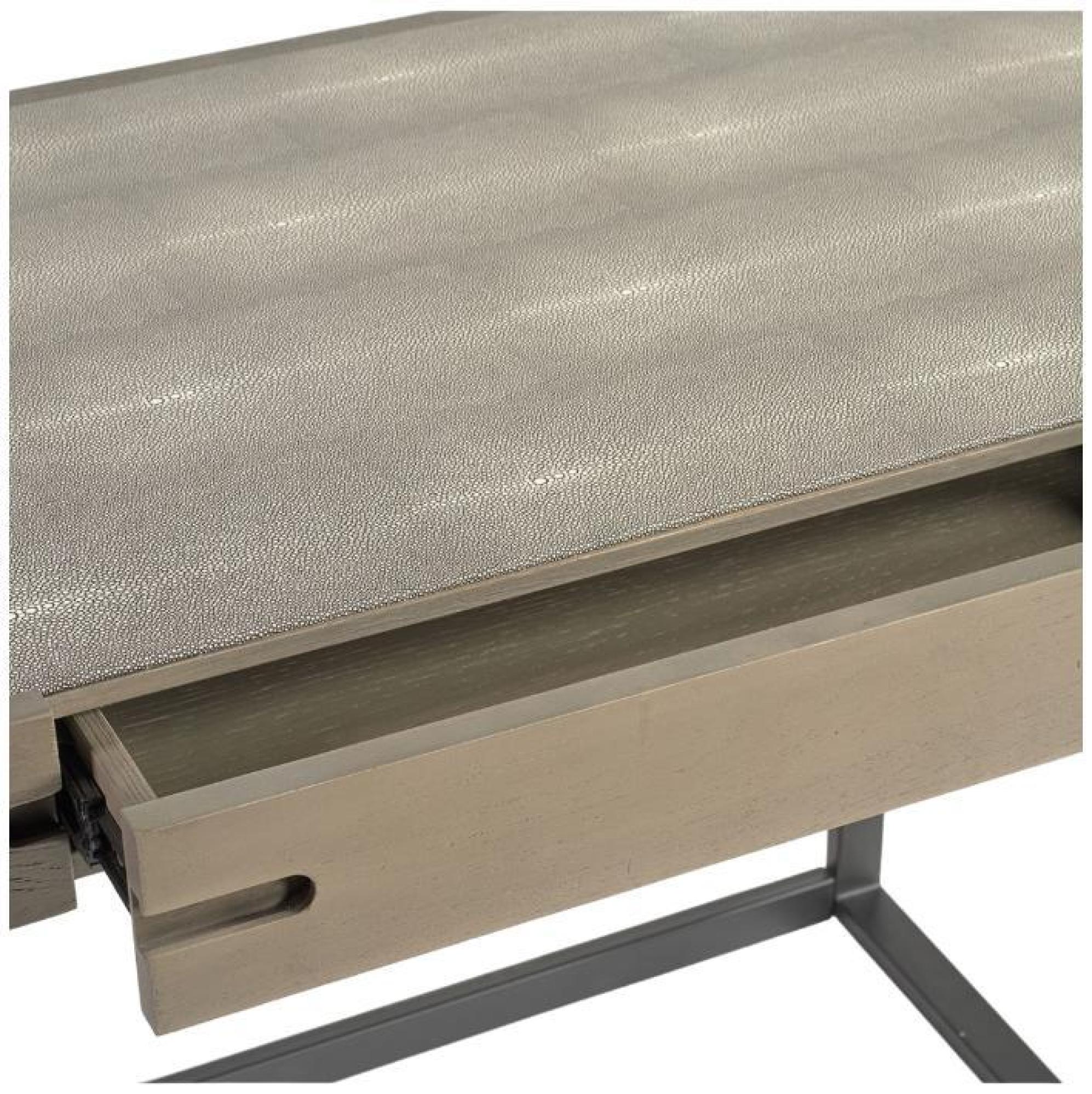 Product photograph of Crisal Decoracion Greyish Oak Wood 1 Drawer Desk from Choice Furniture Superstore.