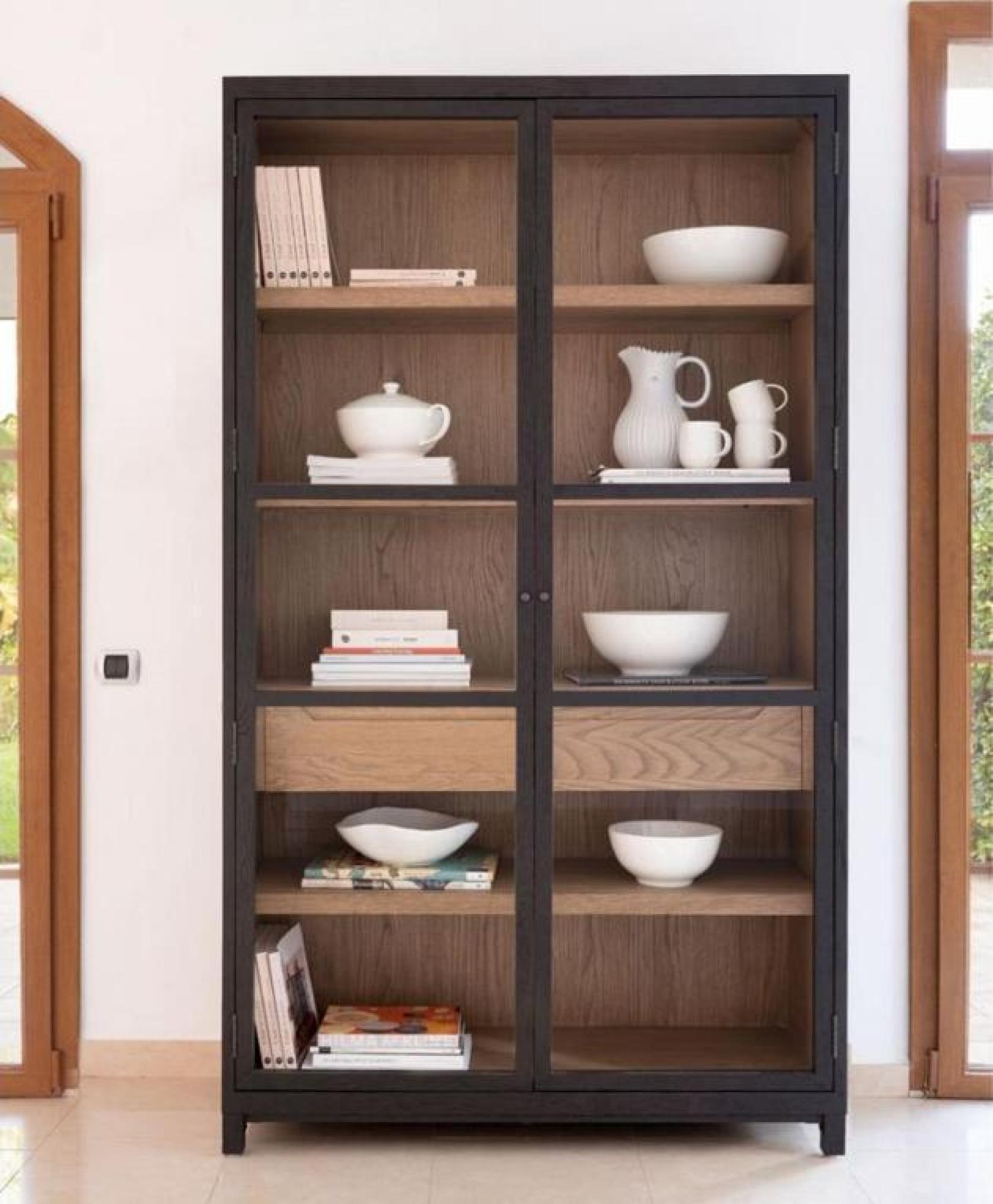 Product photograph of Dark Oak 2 Door Cabinet from Choice Furniture Superstore.