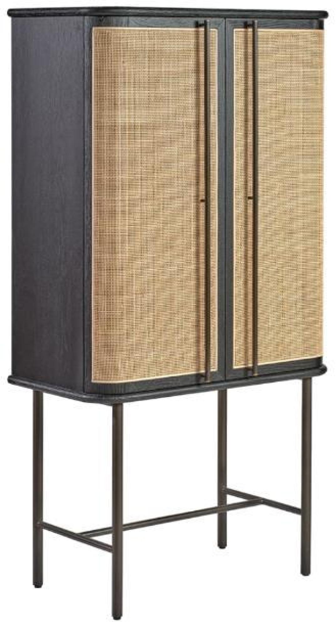Product photograph of Crisal Decoracion Dark Oak Wood 2 Door Cabinet from Choice Furniture Superstore.