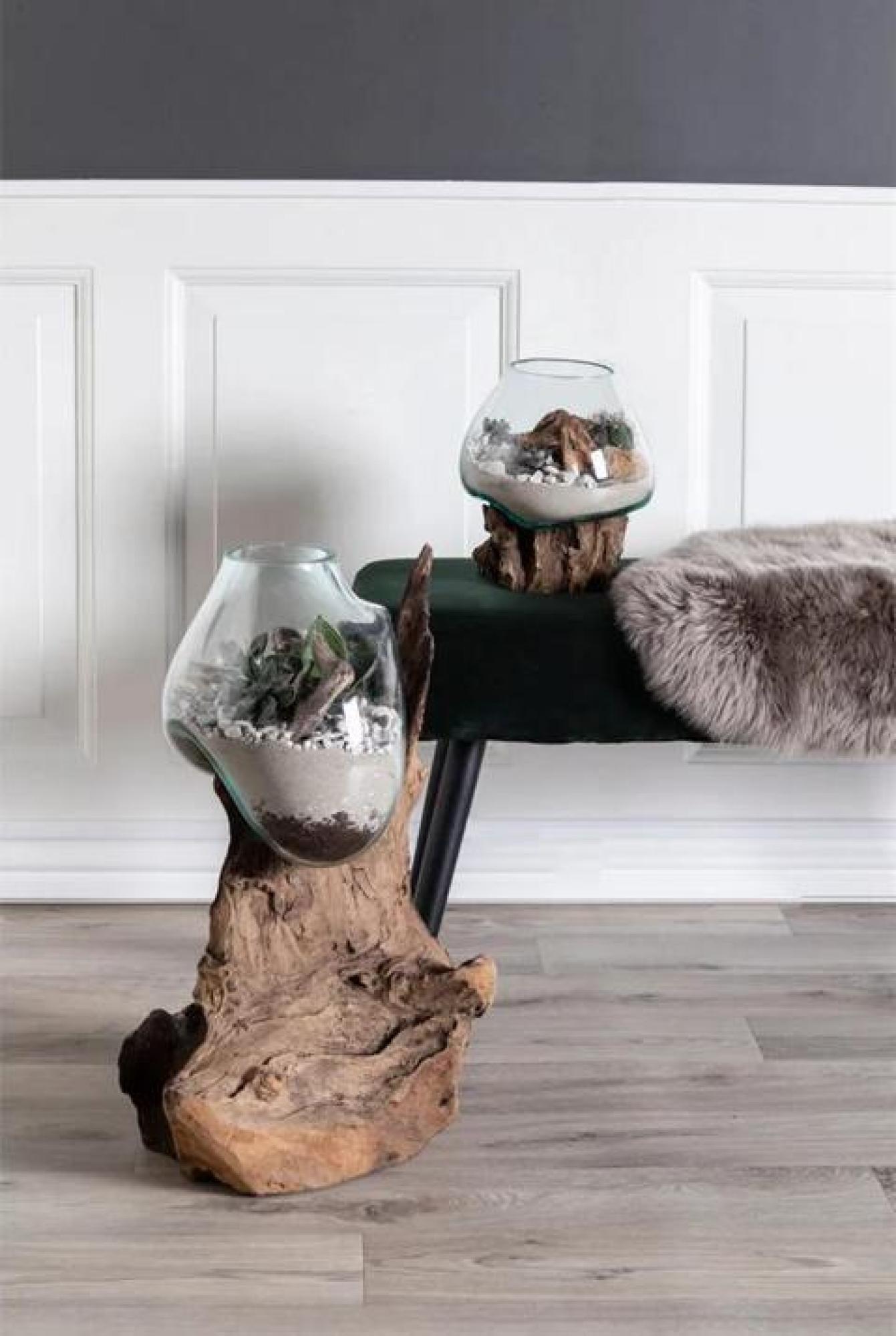 Product photograph of Herrick Natural Teakwood San Marino Waterdrop - 36cm X 50cm from Choice Furniture Superstore.