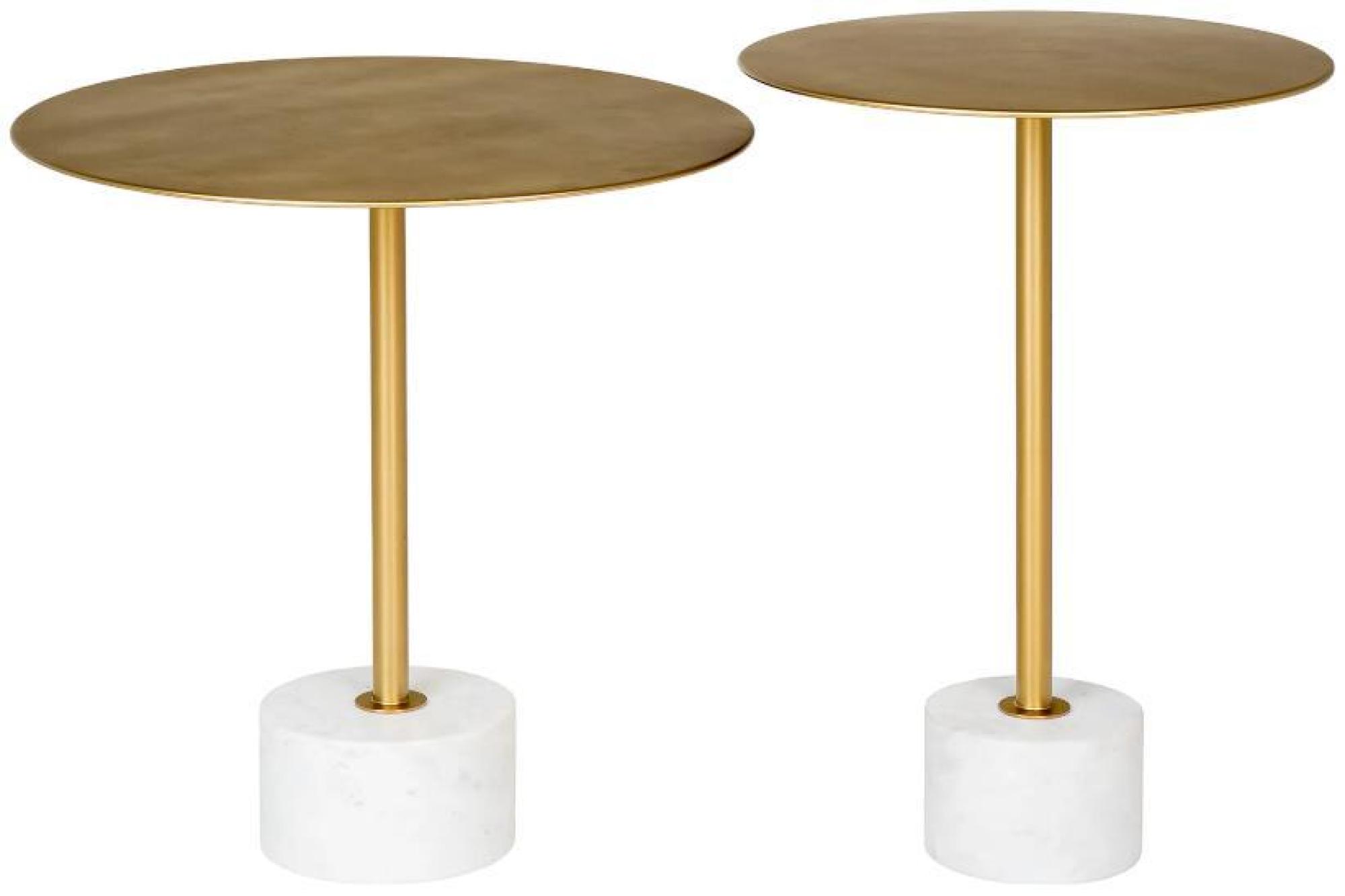 Product photograph of Lecco Brass Side Table from Choice Furniture Superstore.