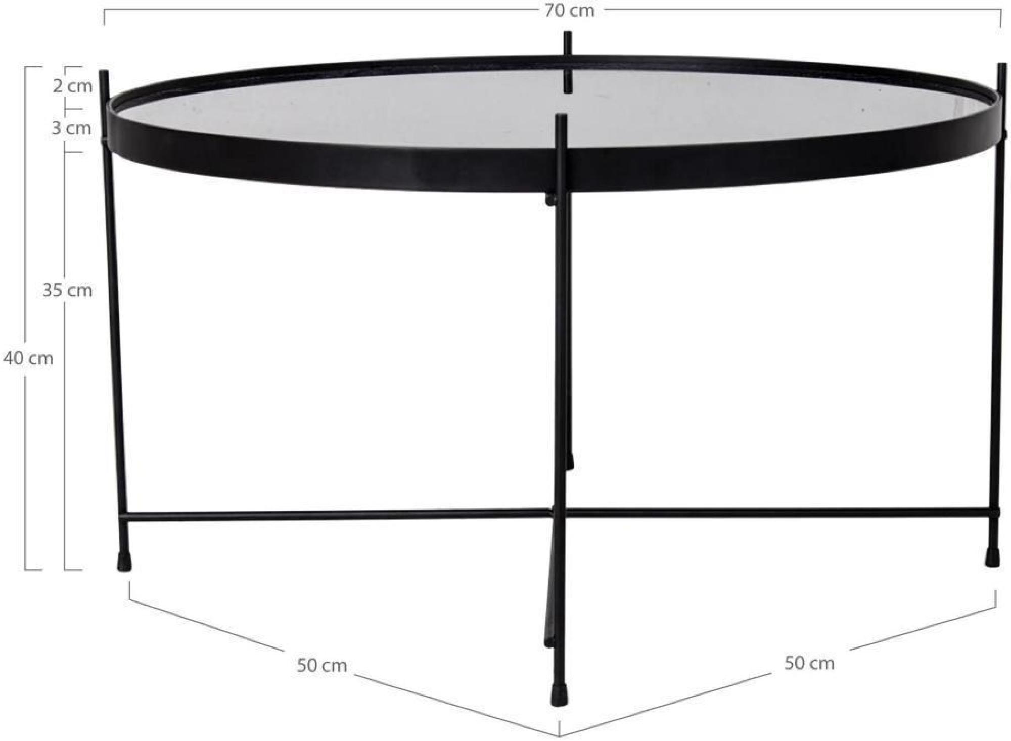 Product photograph of Wakita Black Round Coffee Table from Choice Furniture Superstore.