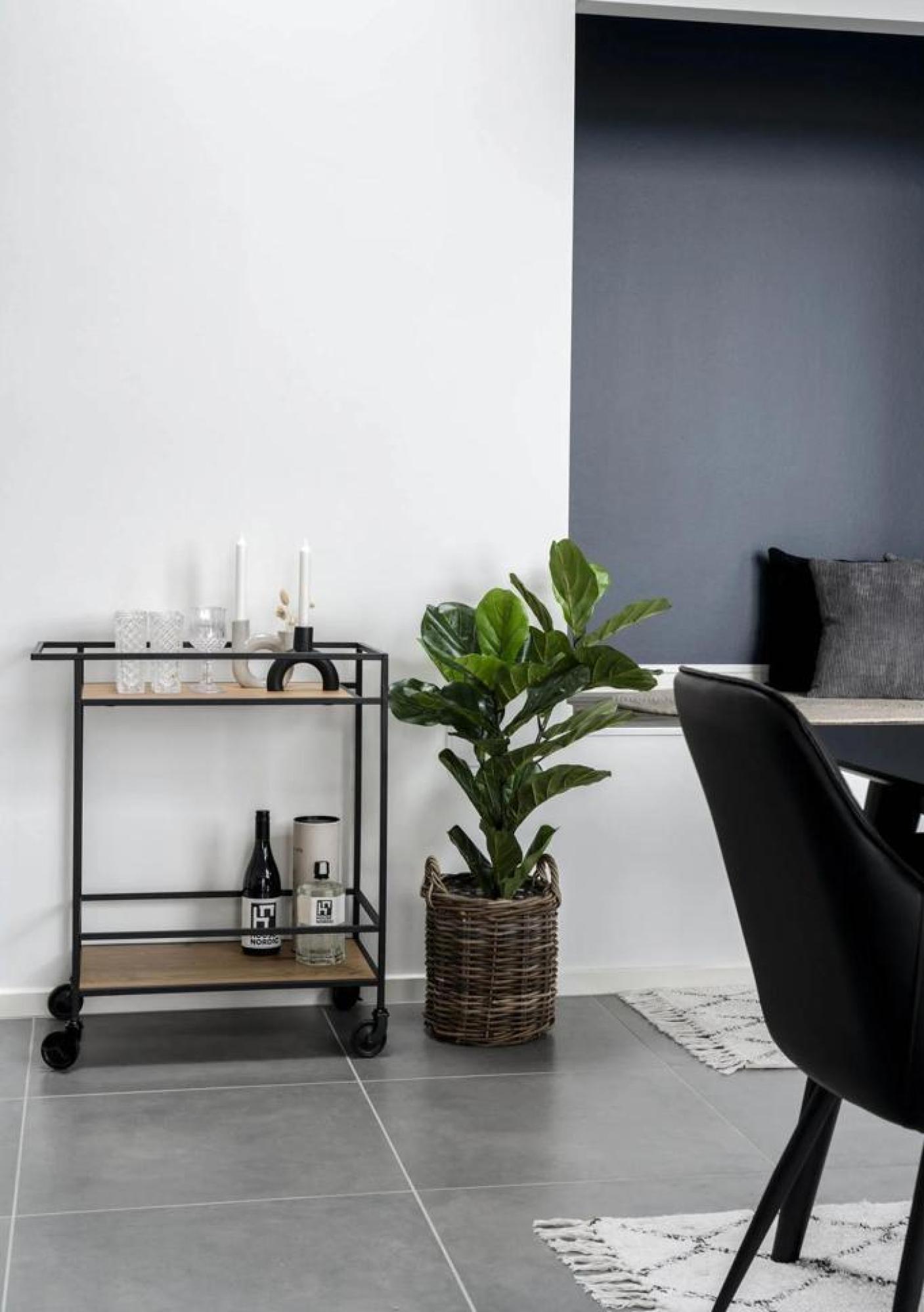 Product photograph of Vita Natural Steel Bar Trolley from Choice Furniture Superstore.