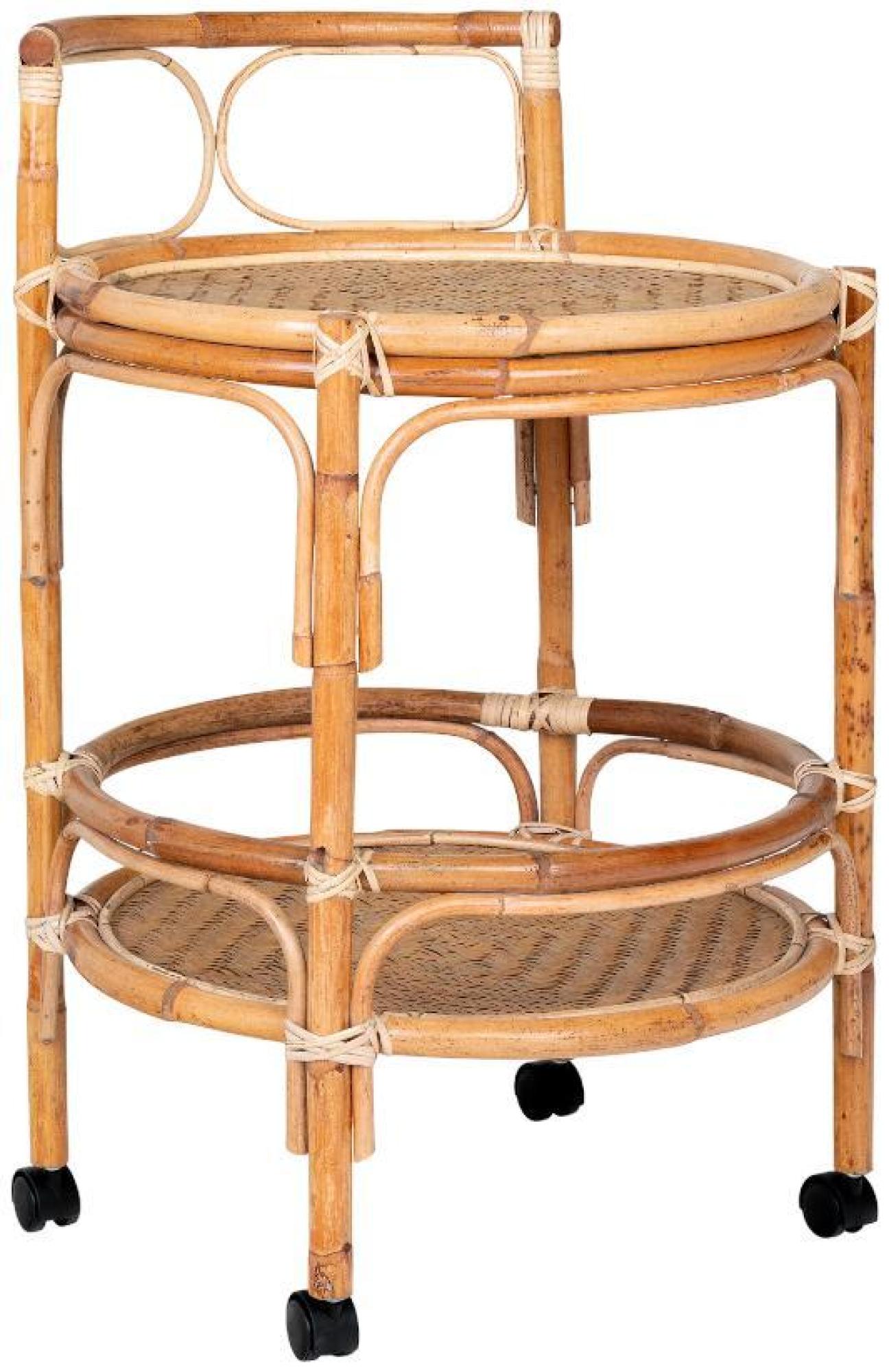 Product photograph of Zaragoza Natural Rattan Side Table from Choice Furniture Superstore.