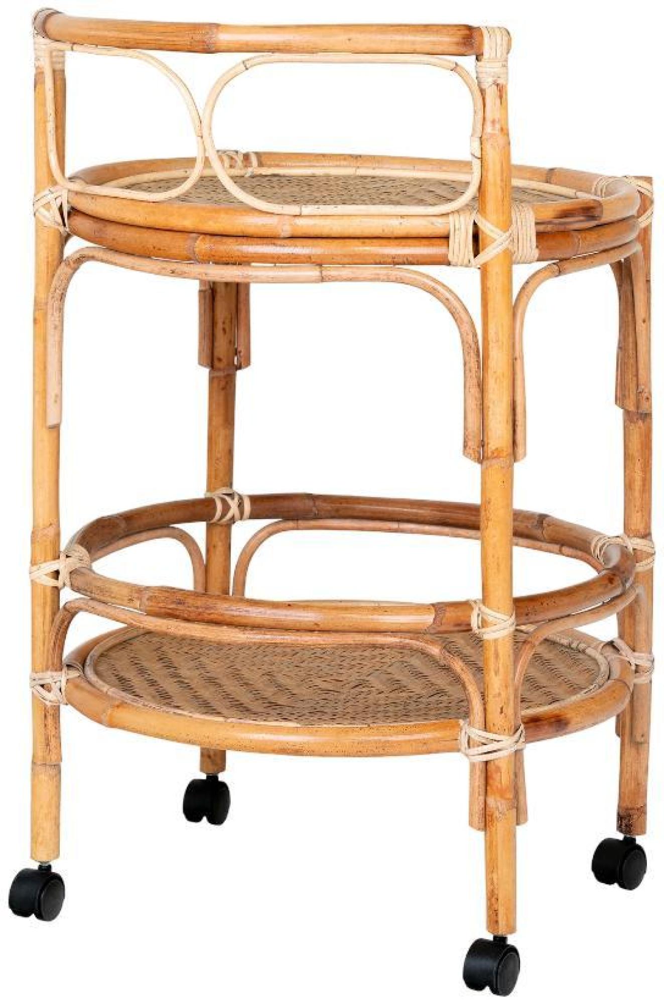 Product photograph of Zaragoza Natural Rattan Side Table from Choice Furniture Superstore.