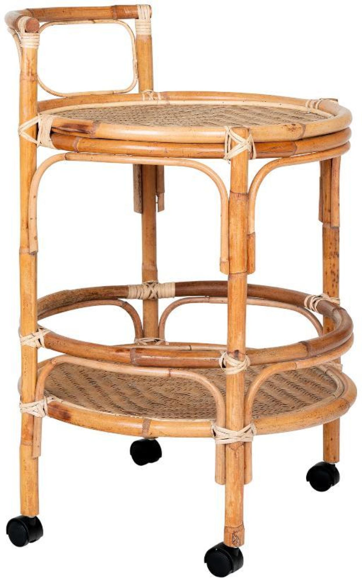 Product photograph of Zaragoza Natural Rattan Side Table from Choice Furniture Superstore.