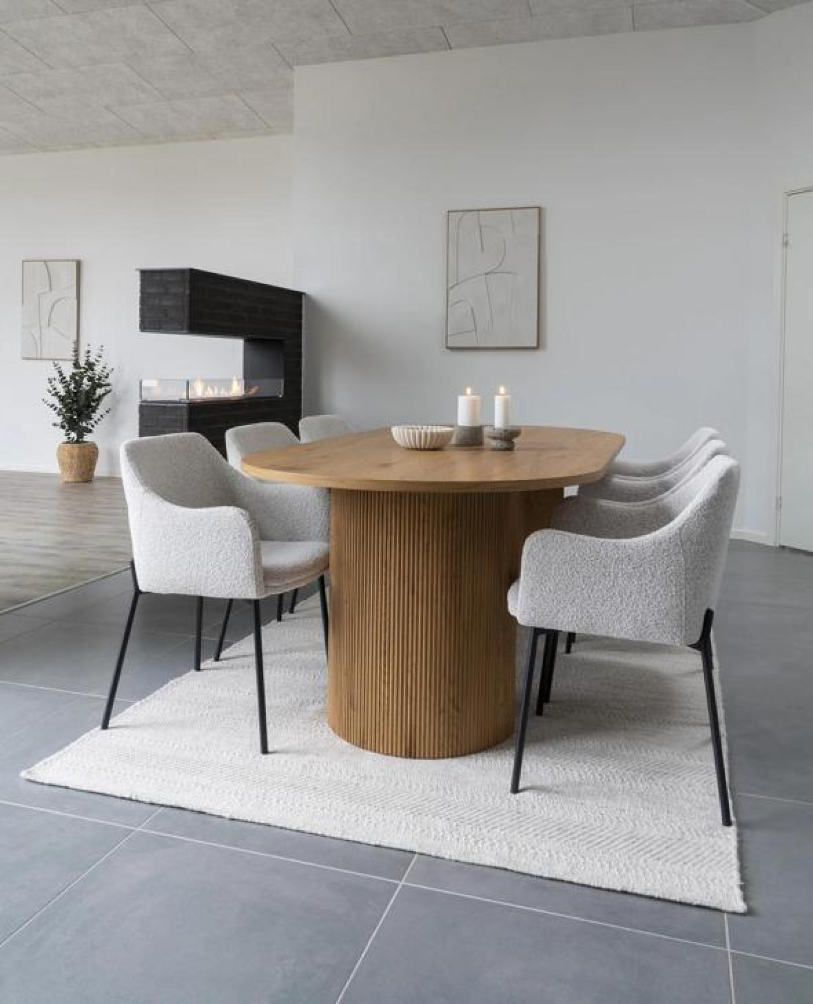 Product photograph of Boavista Natural Dining Table - 6 Seater from Choice Furniture Superstore.