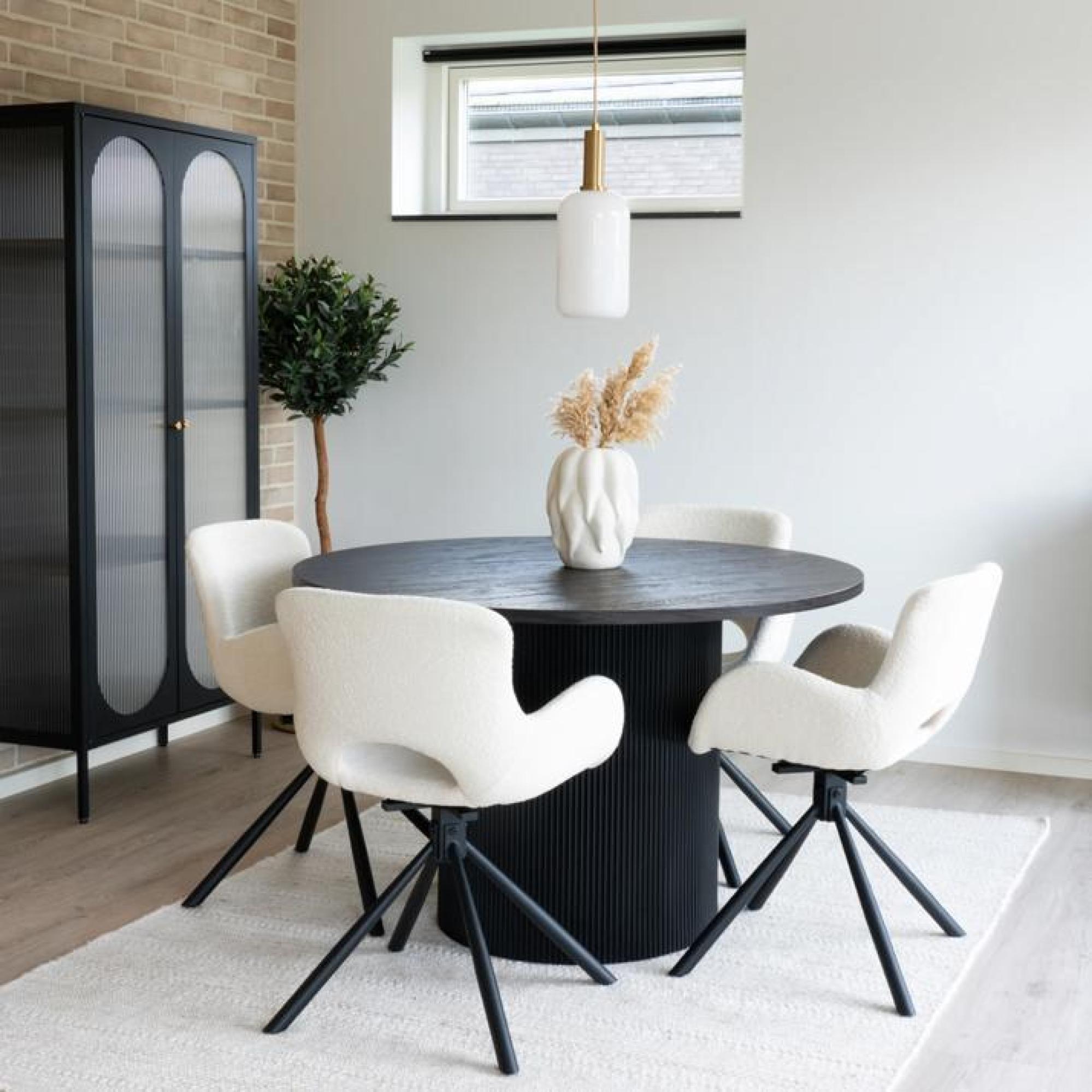 Product photograph of Boavista Drak Brown Dining Table - 4 Seater from Choice Furniture Superstore.