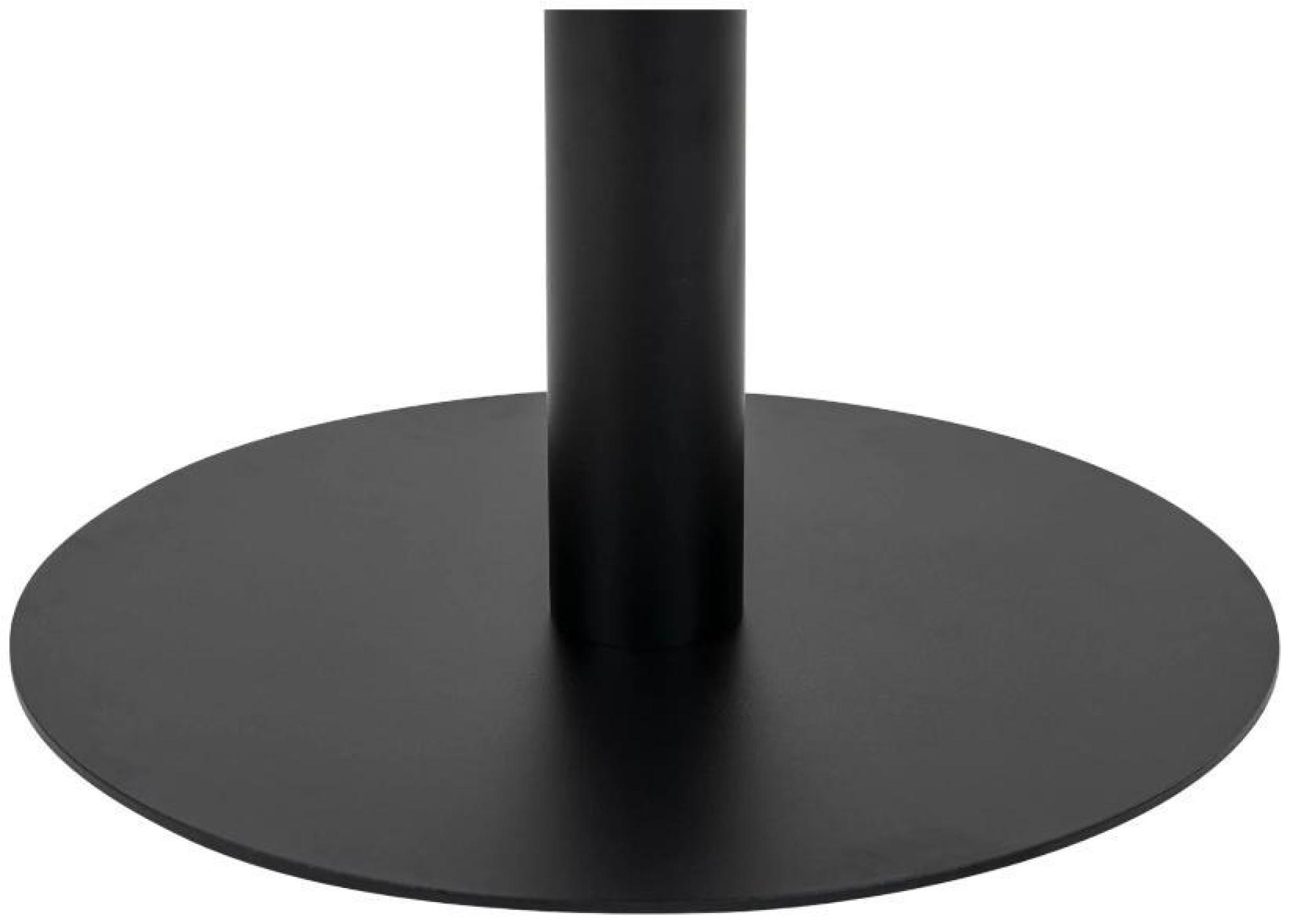 Product photograph of Bolzano White And Black Round Dining Table - 4 Seater from Choice Furniture Superstore.