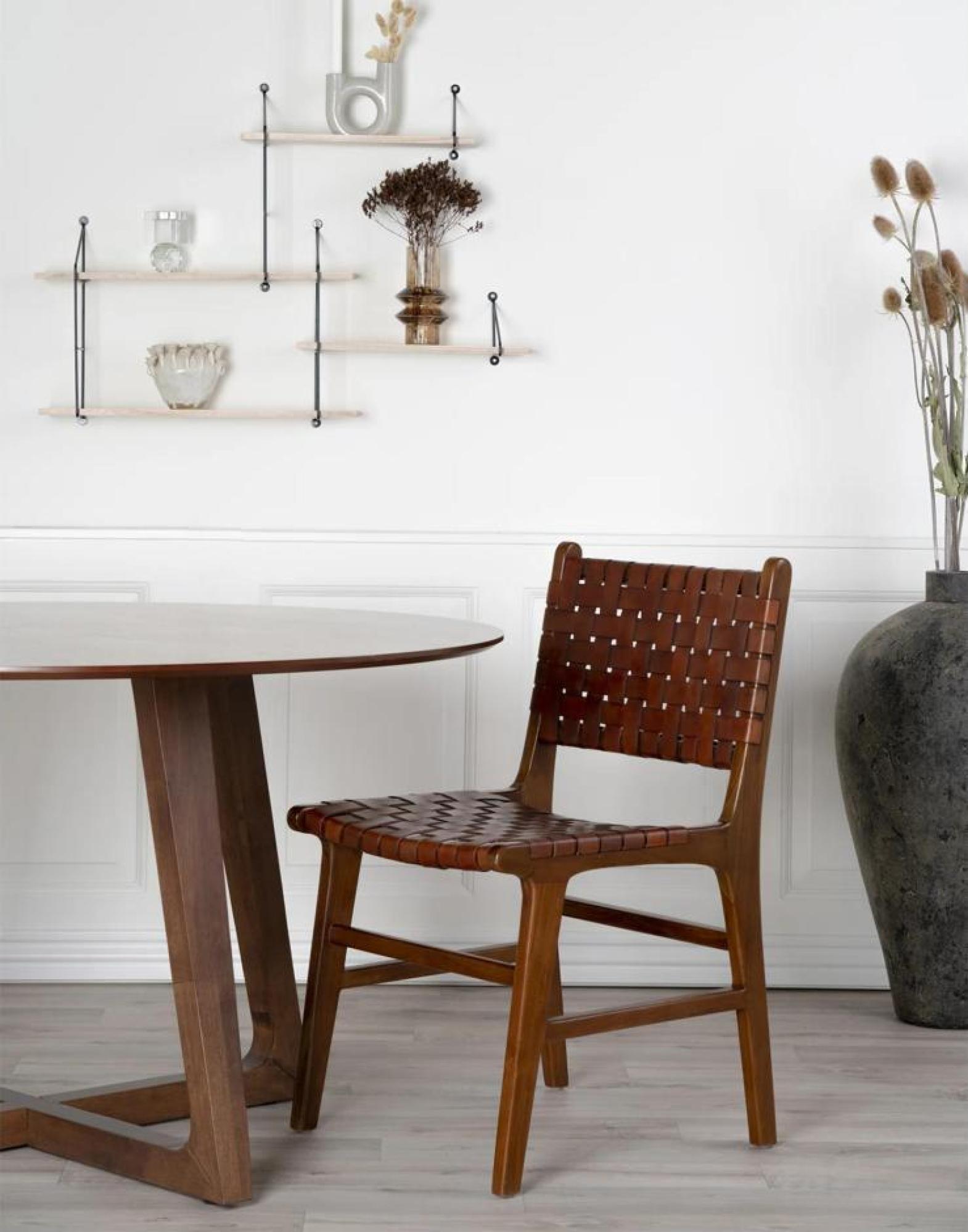 Product photograph of Hellerup Natural Round Dining Table - 4 Seater from Choice Furniture Superstore.