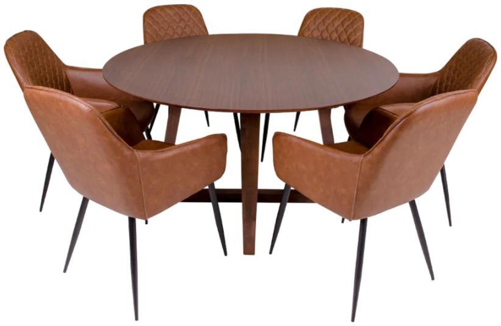 Product photograph of Hellerup Natural Round Dining Table - 4 Seater from Choice Furniture Superstore.