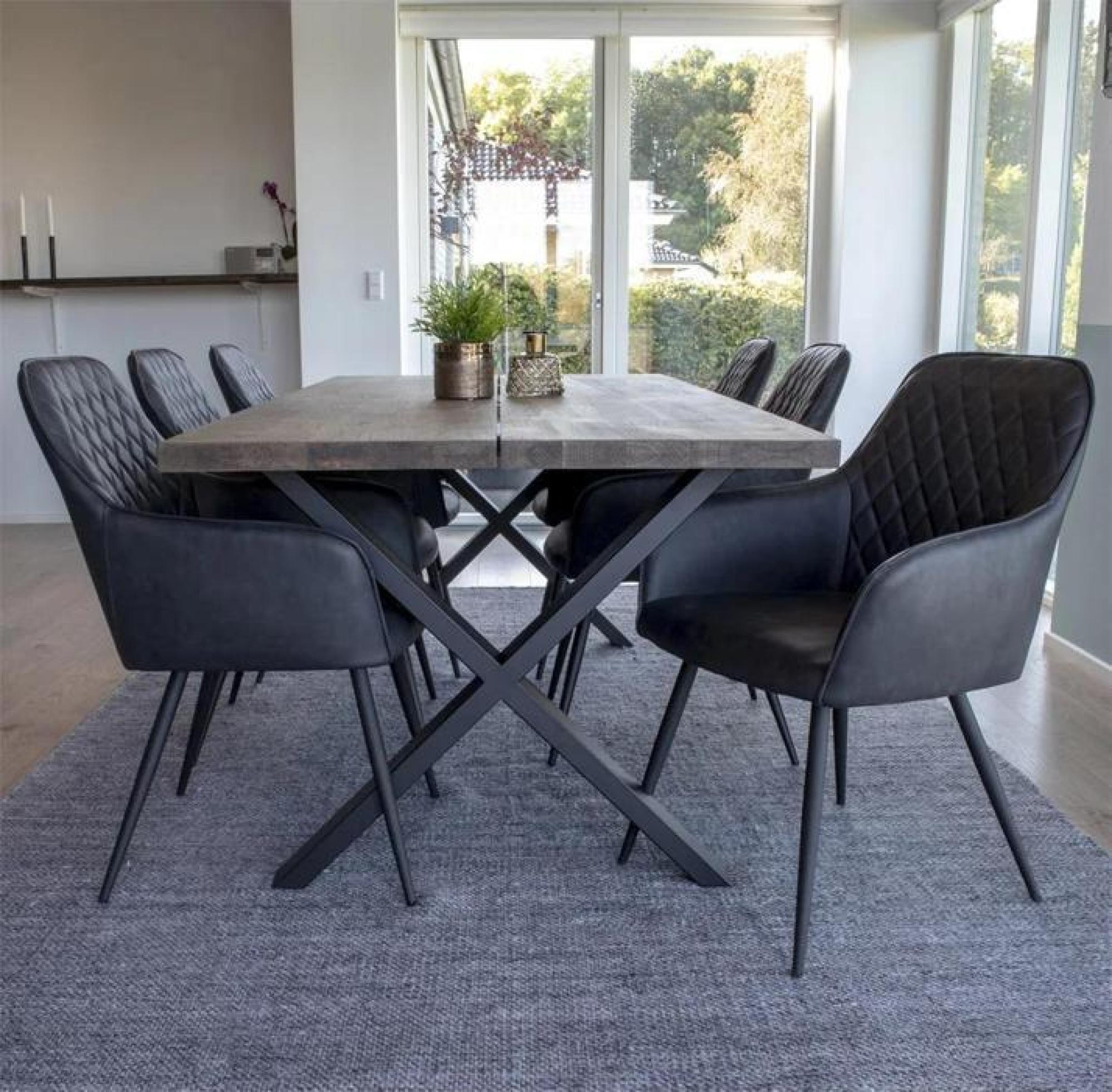 Product photograph of Essington 6 Seater Dining Table from Choice Furniture Superstore.