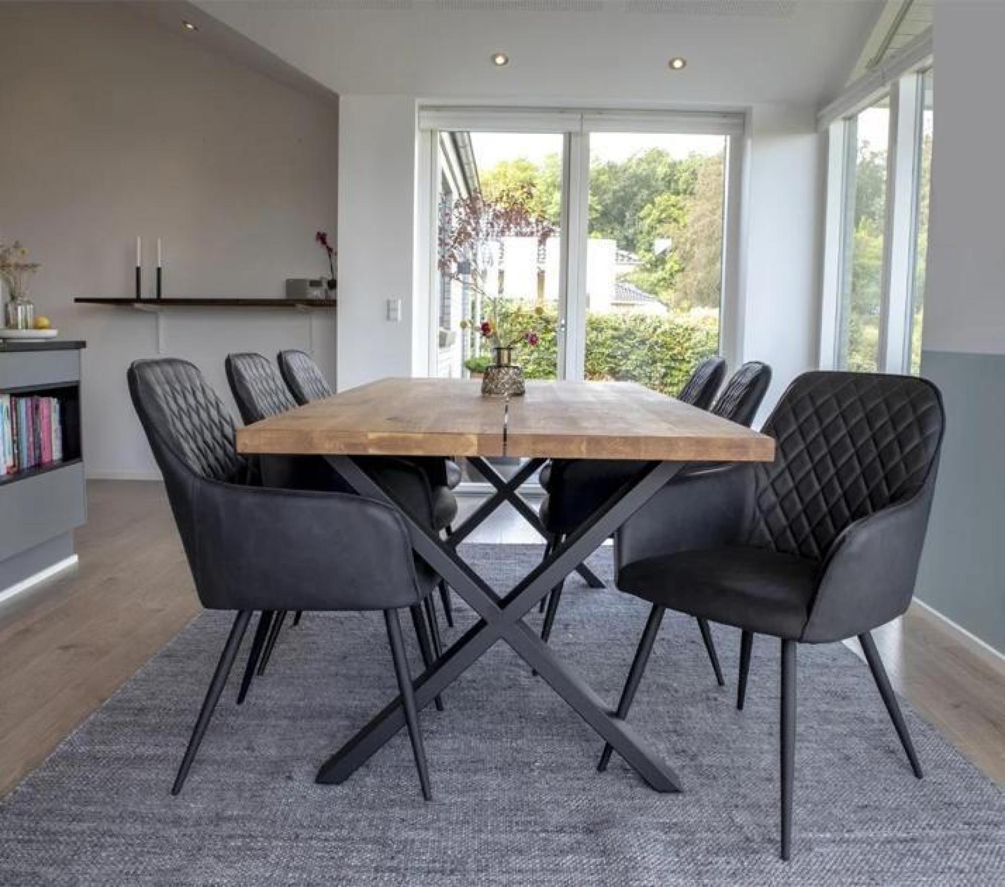 Product photograph of Essington 6 Seater Dining Table from Choice Furniture Superstore.