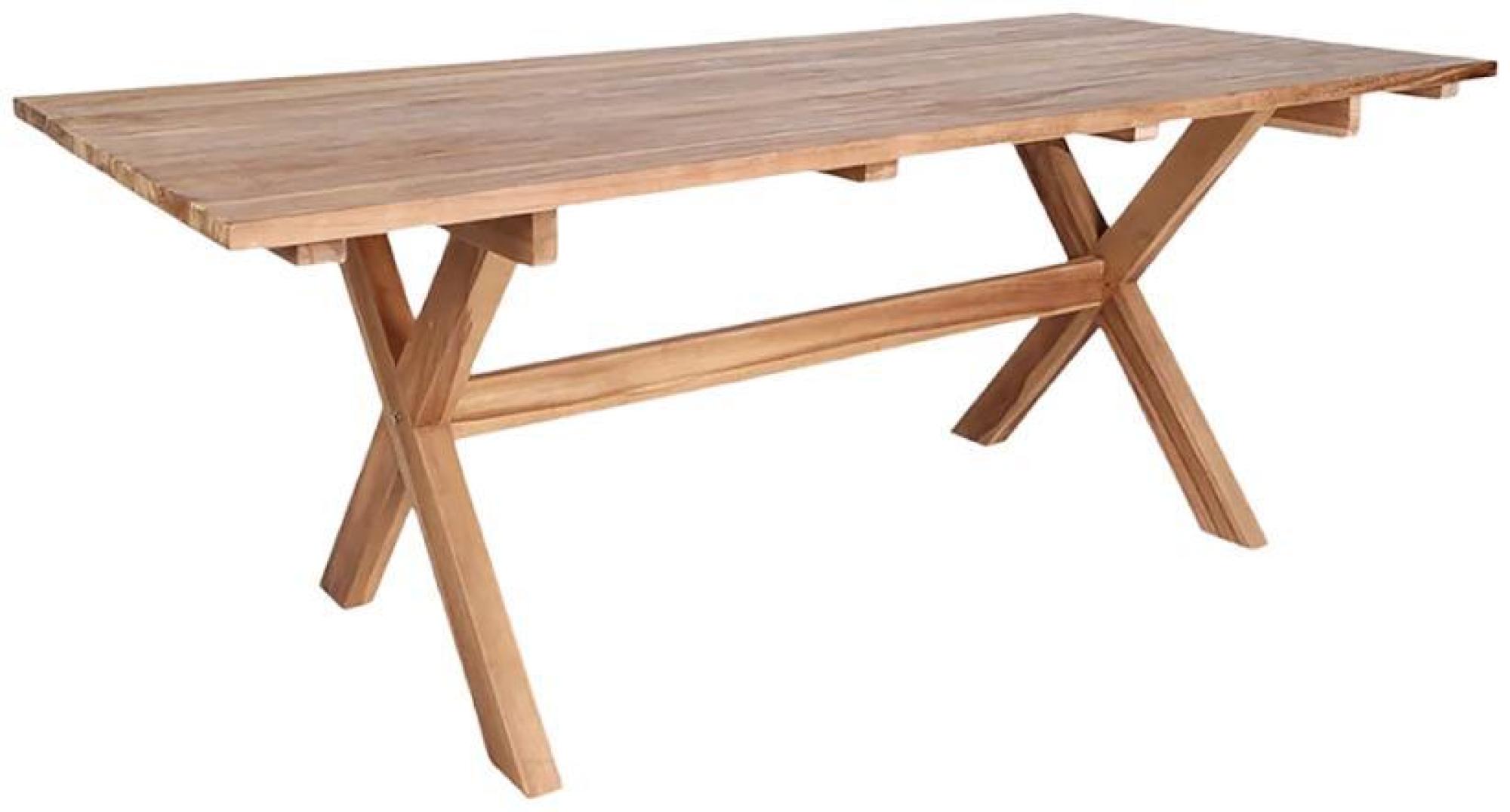 Product photograph of Dilston Teak Dining Table - 6 Seater from Choice Furniture Superstore.