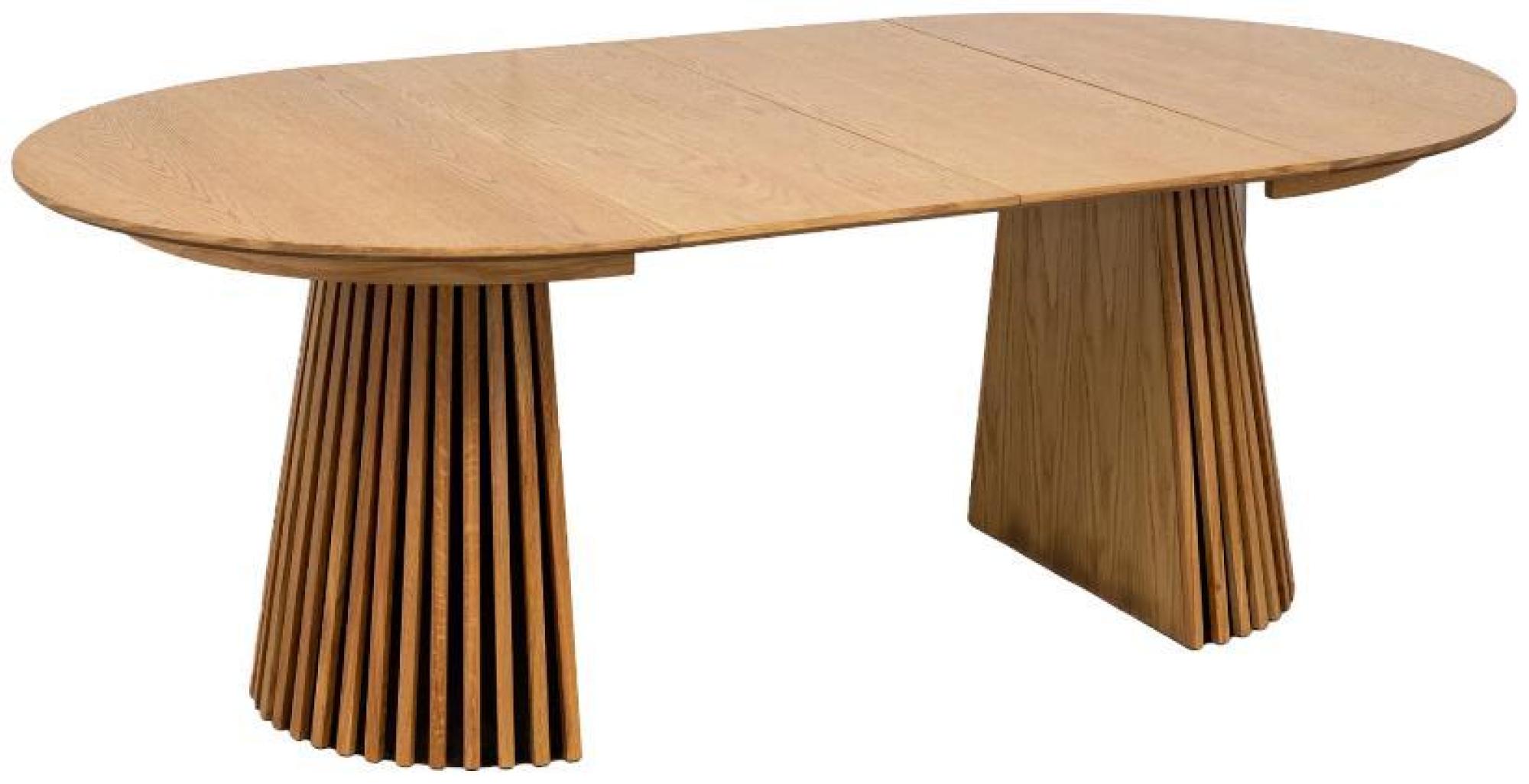 Product photograph of Osaka Oak Round Dining Table - 6 Seater from Choice Furniture Superstore.