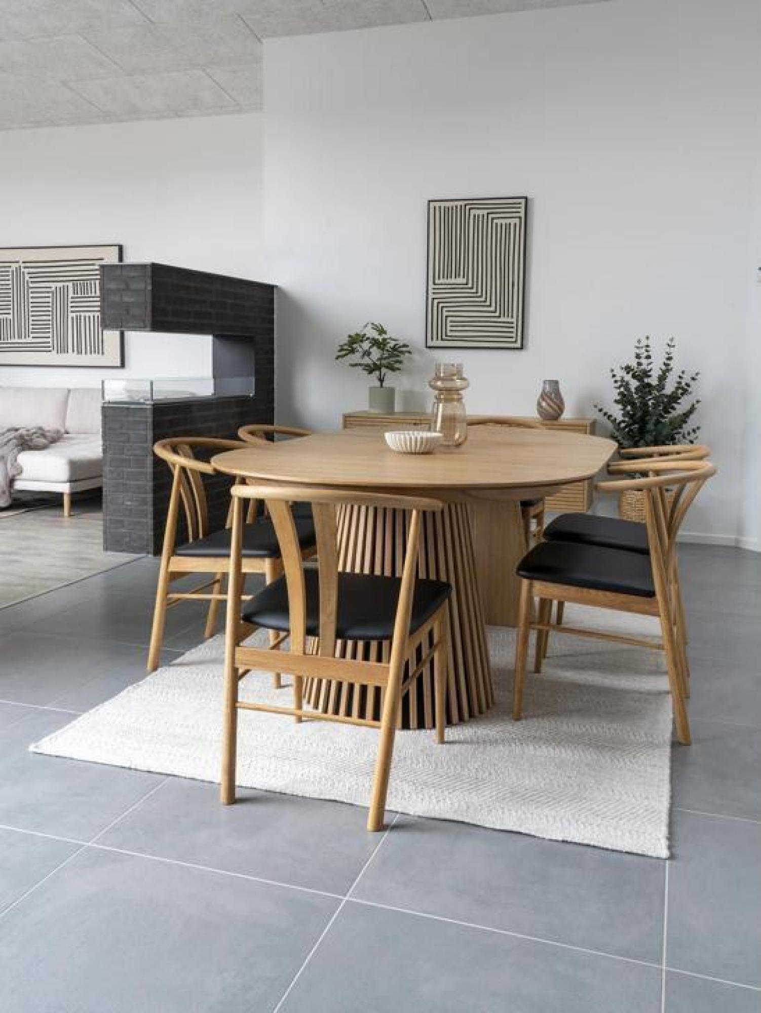 Product photograph of Osaka Oak Round Dining Table - 6 Seater from Choice Furniture Superstore.