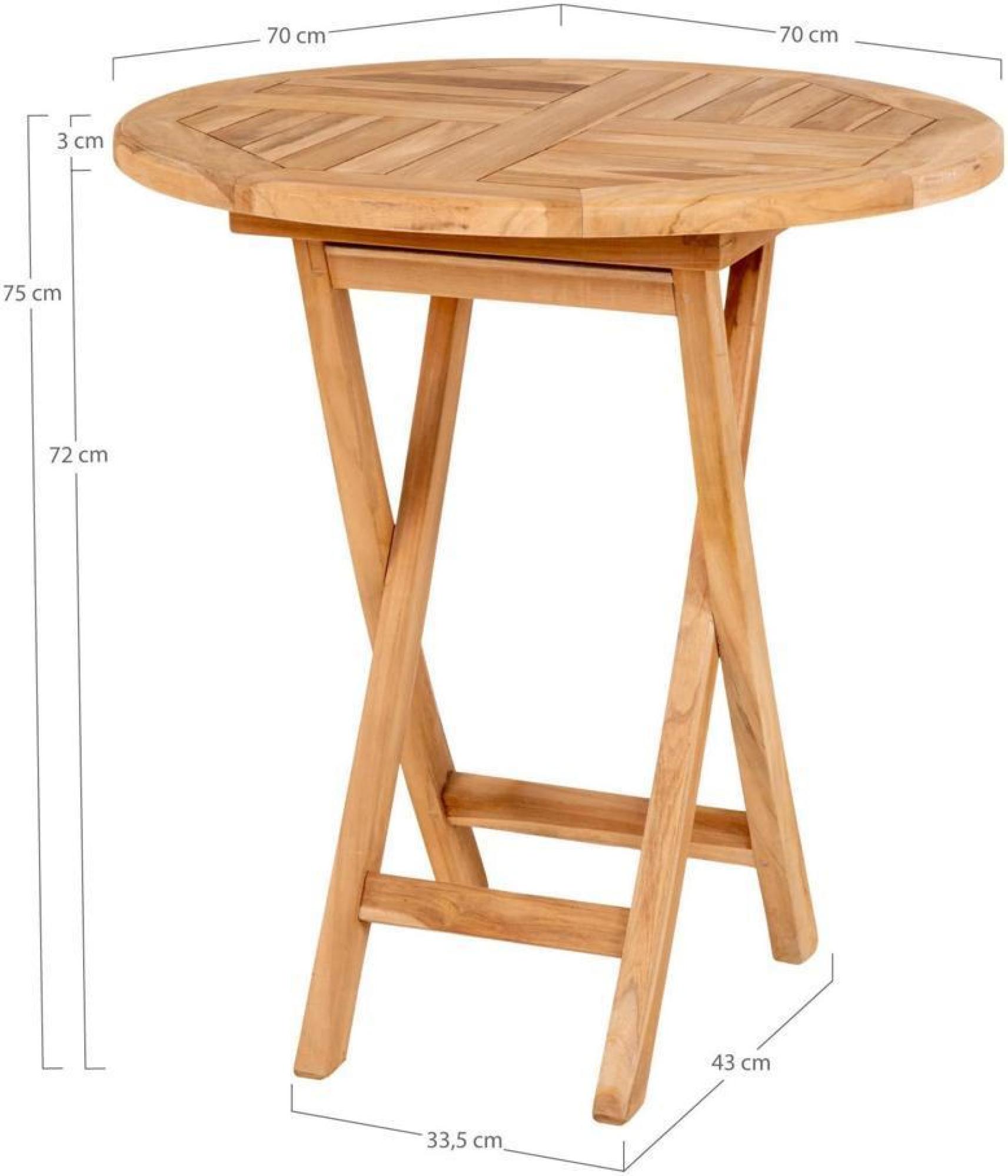 Product photograph of Peoria Natural Teak Bar Table from Choice Furniture Superstore.