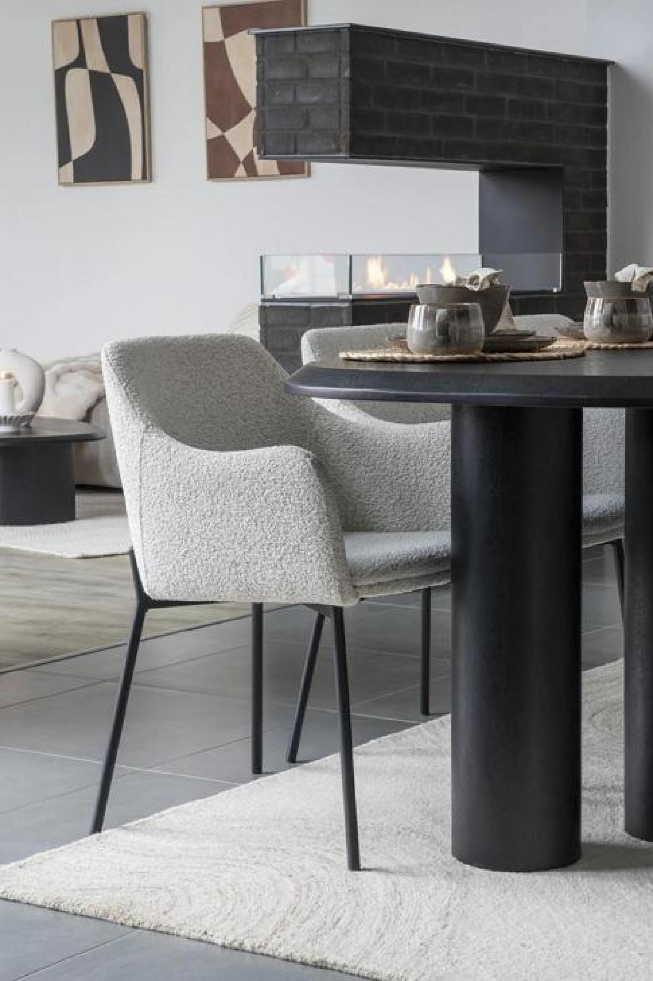 Product photograph of Tirano Black Dining Table - 6 Seater from Choice Furniture Superstore.