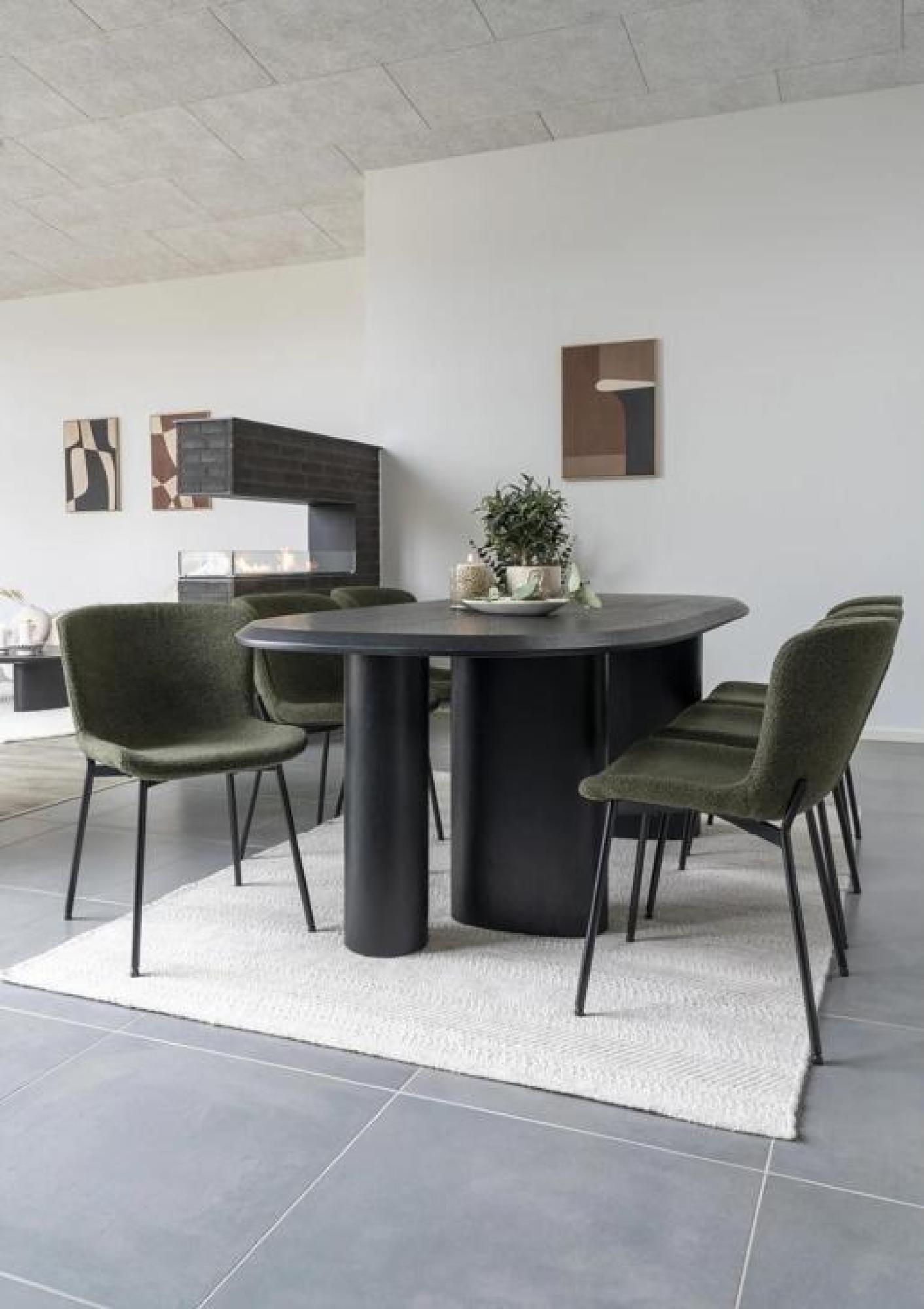 Product photograph of Tirano Black Dining Table - 6 Seater from Choice Furniture Superstore.