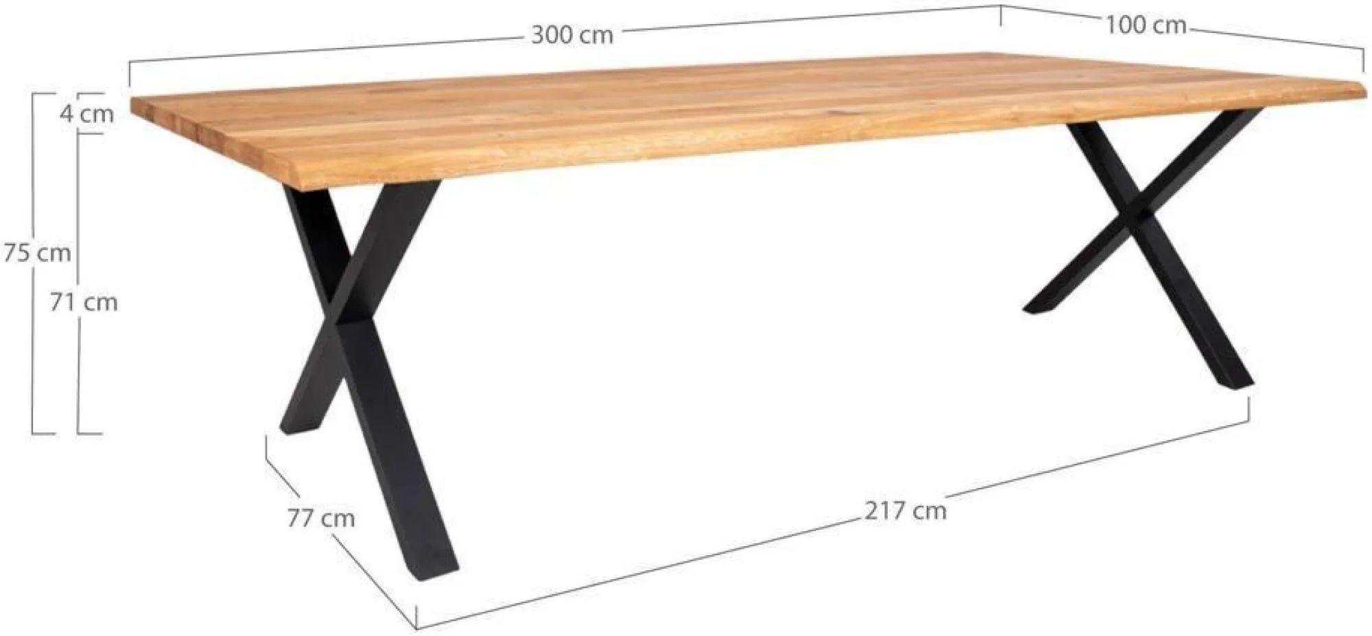 Product photograph of Horsham 300cm Natural Oak Dining Table from Choice Furniture Superstore.