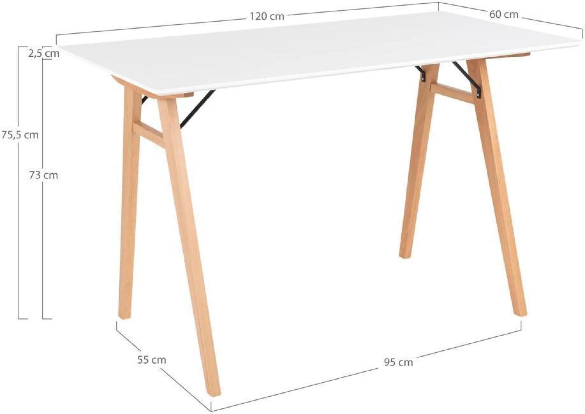 Product photograph of Sedona White 120cm Office Desk from Choice Furniture Superstore.