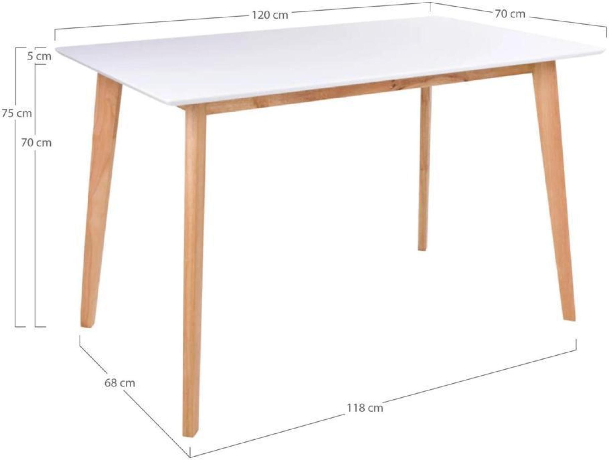 Product photograph of Sedona 120cm White 4 Seater Dining Table from Choice Furniture Superstore.