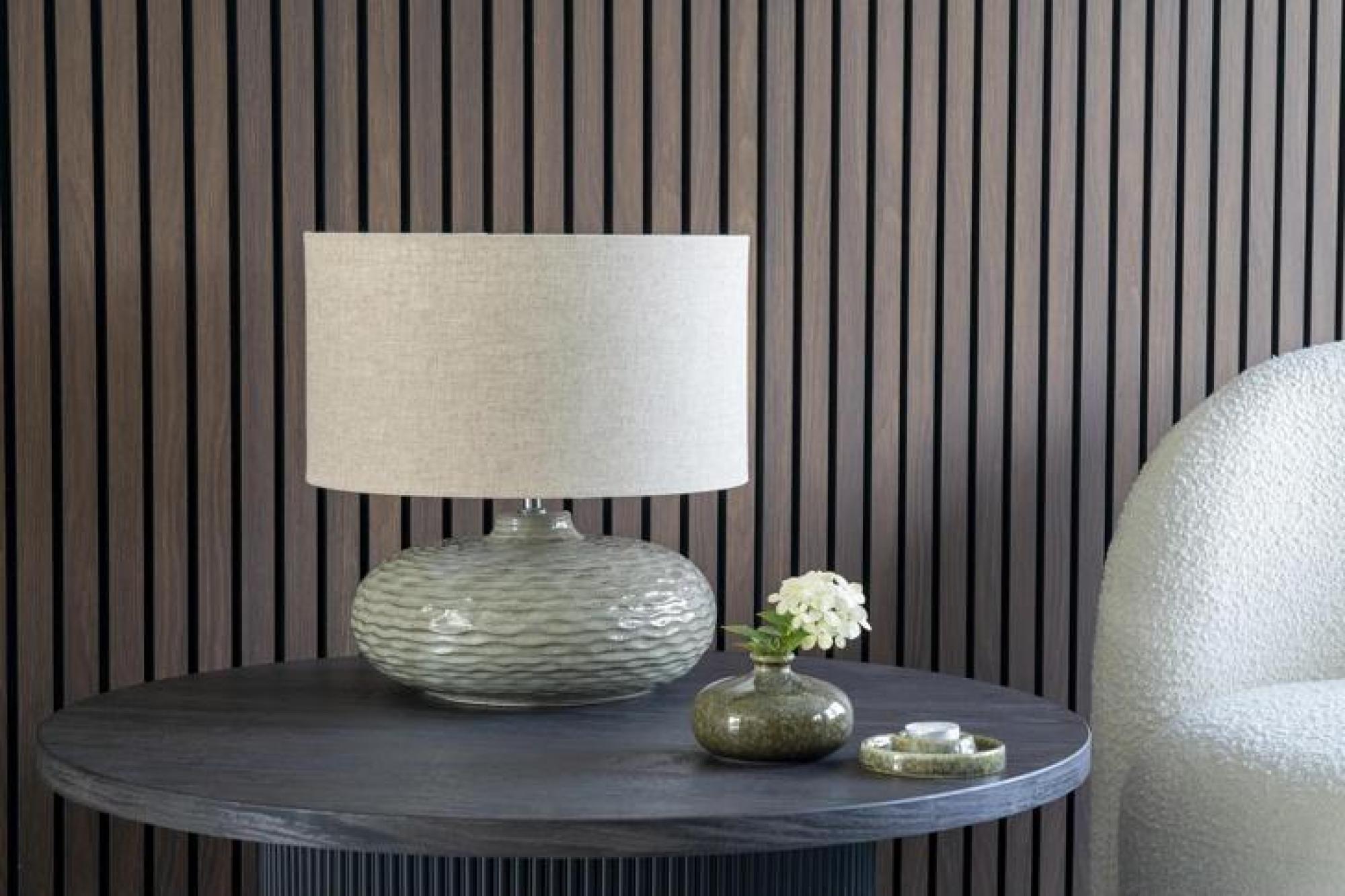 Product photograph of Oldham Green Ceramic Table Lamp from Choice Furniture Superstore.