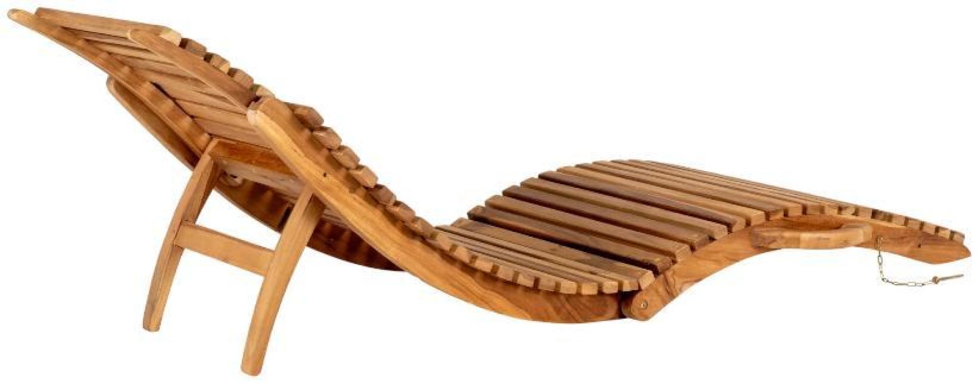 Product photograph of Kirwin Natural Teak Sunlounger from Choice Furniture Superstore.