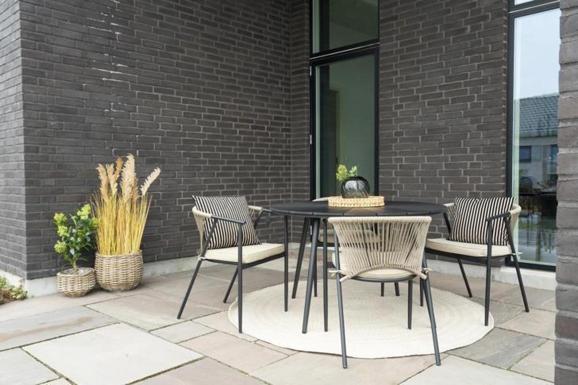 Product photograph of Foster Black Dining Table - 4 Seater from Choice Furniture Superstore.