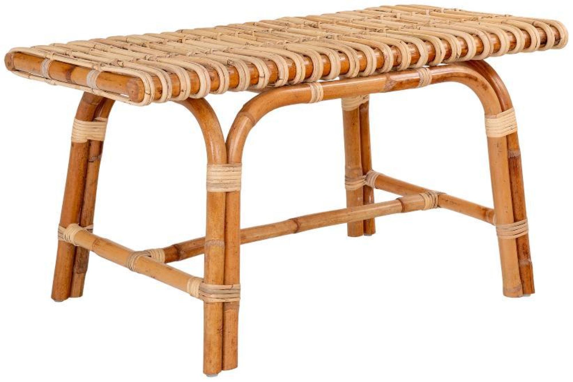 Product photograph of Aveiro Natural Rattan Bench from Choice Furniture Superstore.