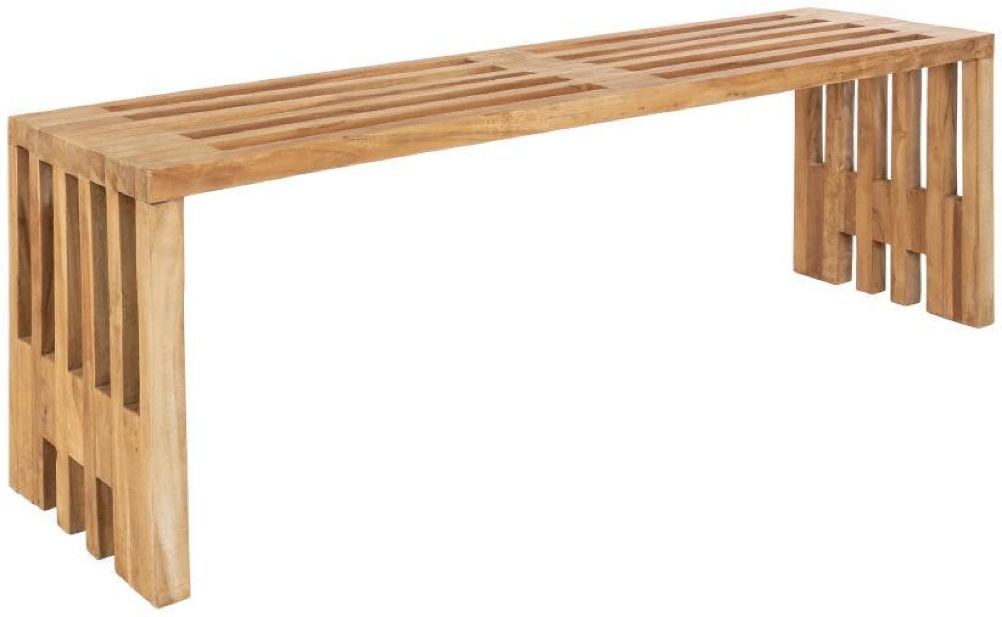 Product photograph of Benidorm Natural Teak Bench from Choice Furniture Superstore.