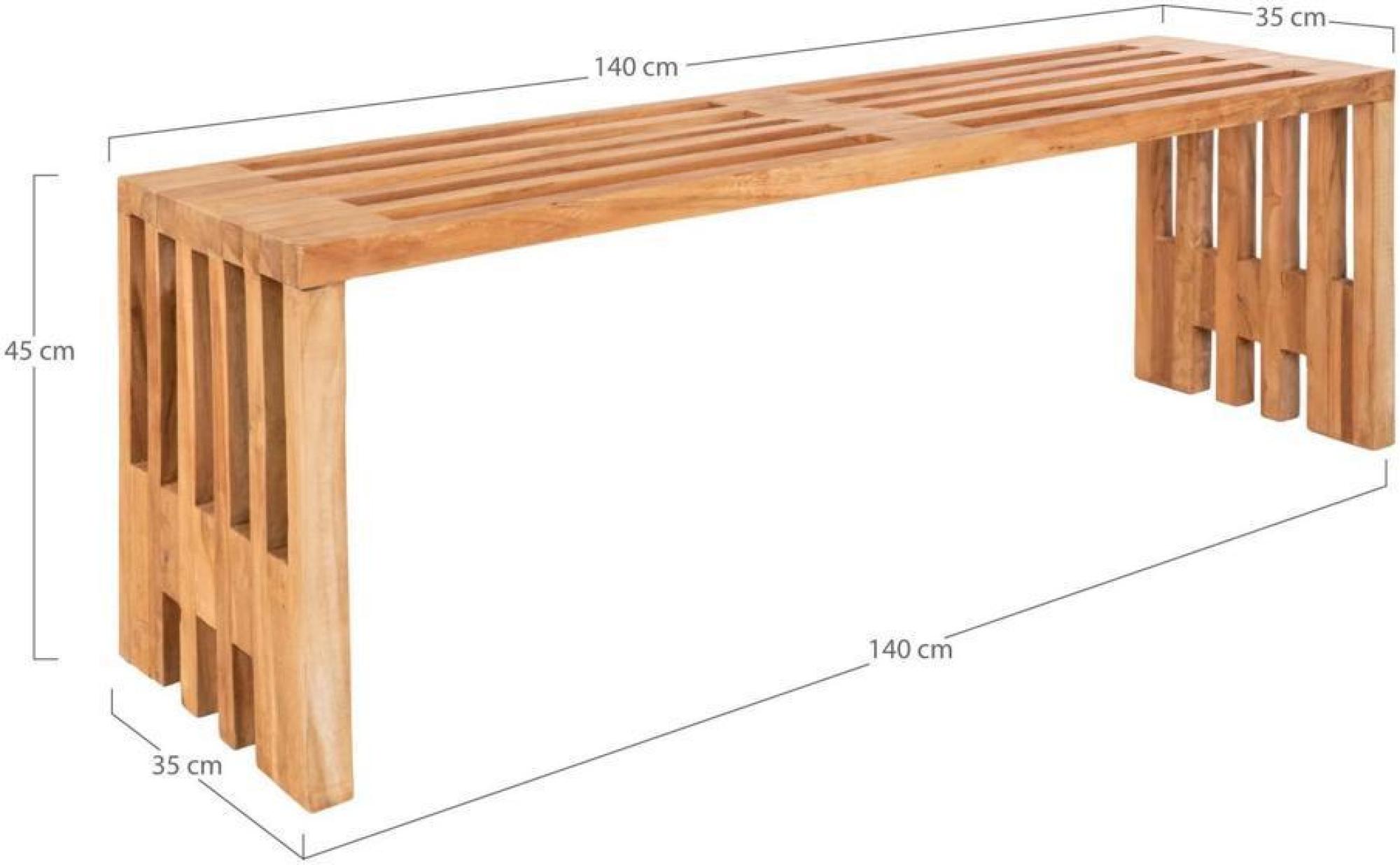 Product photograph of Benidorm Natural Teak Bench from Choice Furniture Superstore.